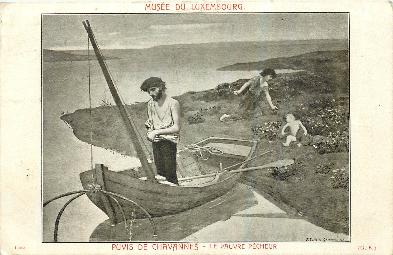 CPA Musee de Luxembourg Puvis de Chavannes Le Pauve Pecheur