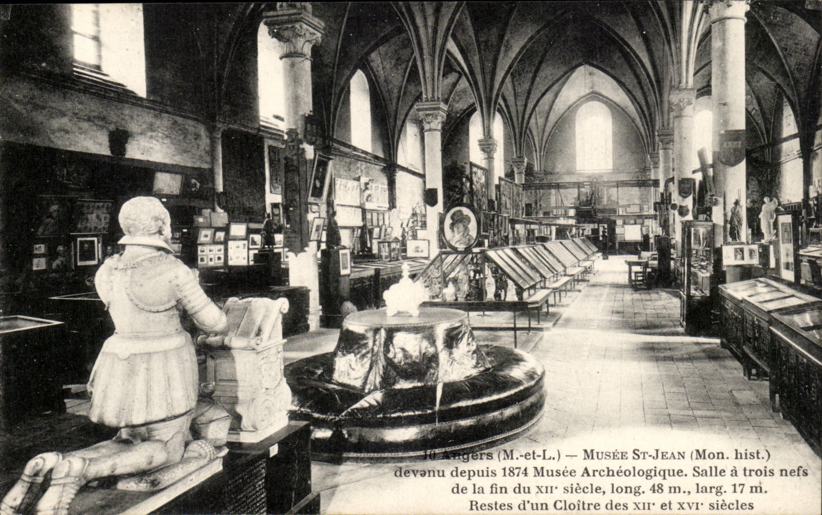 Angers CPA museum St Jean become since 1874 archaeological museum restre of a cloister