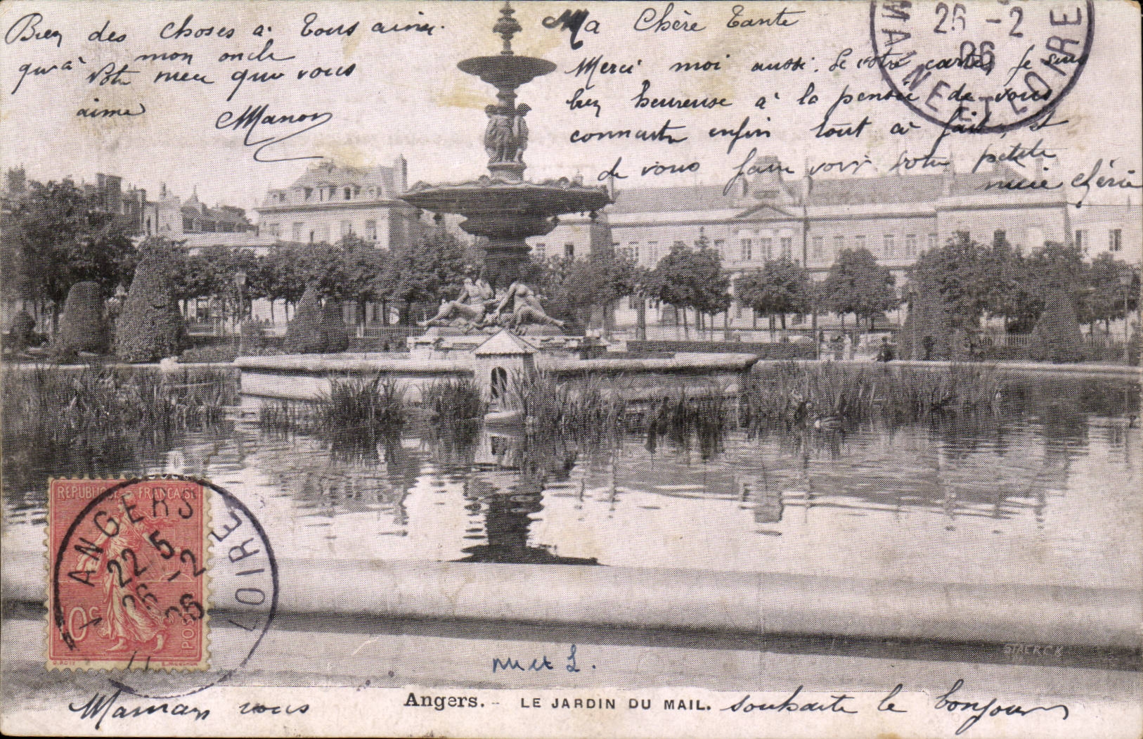 Angers CPA the garden of the Mall