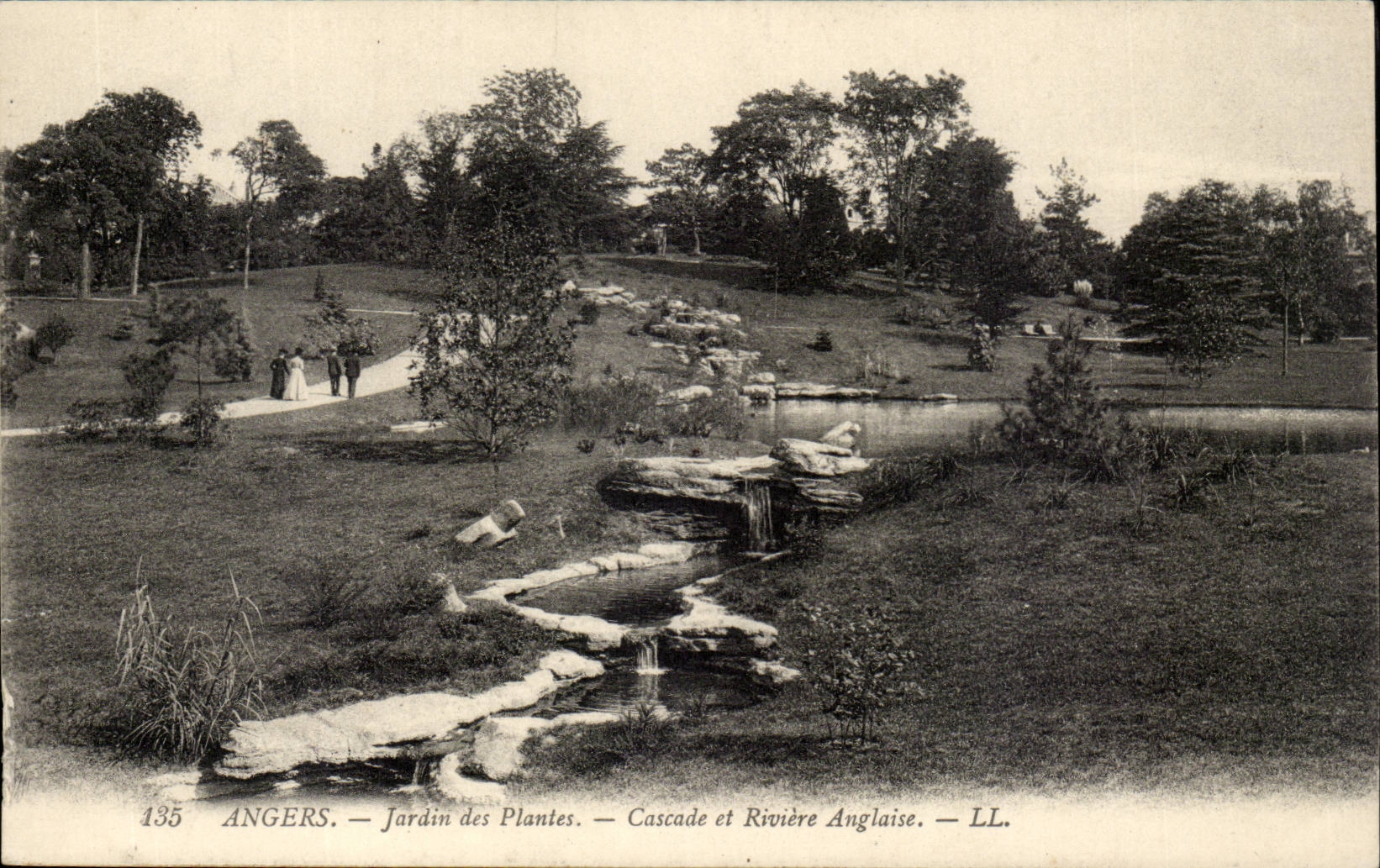 Angers CPA the Botanical garden Cascades and English river