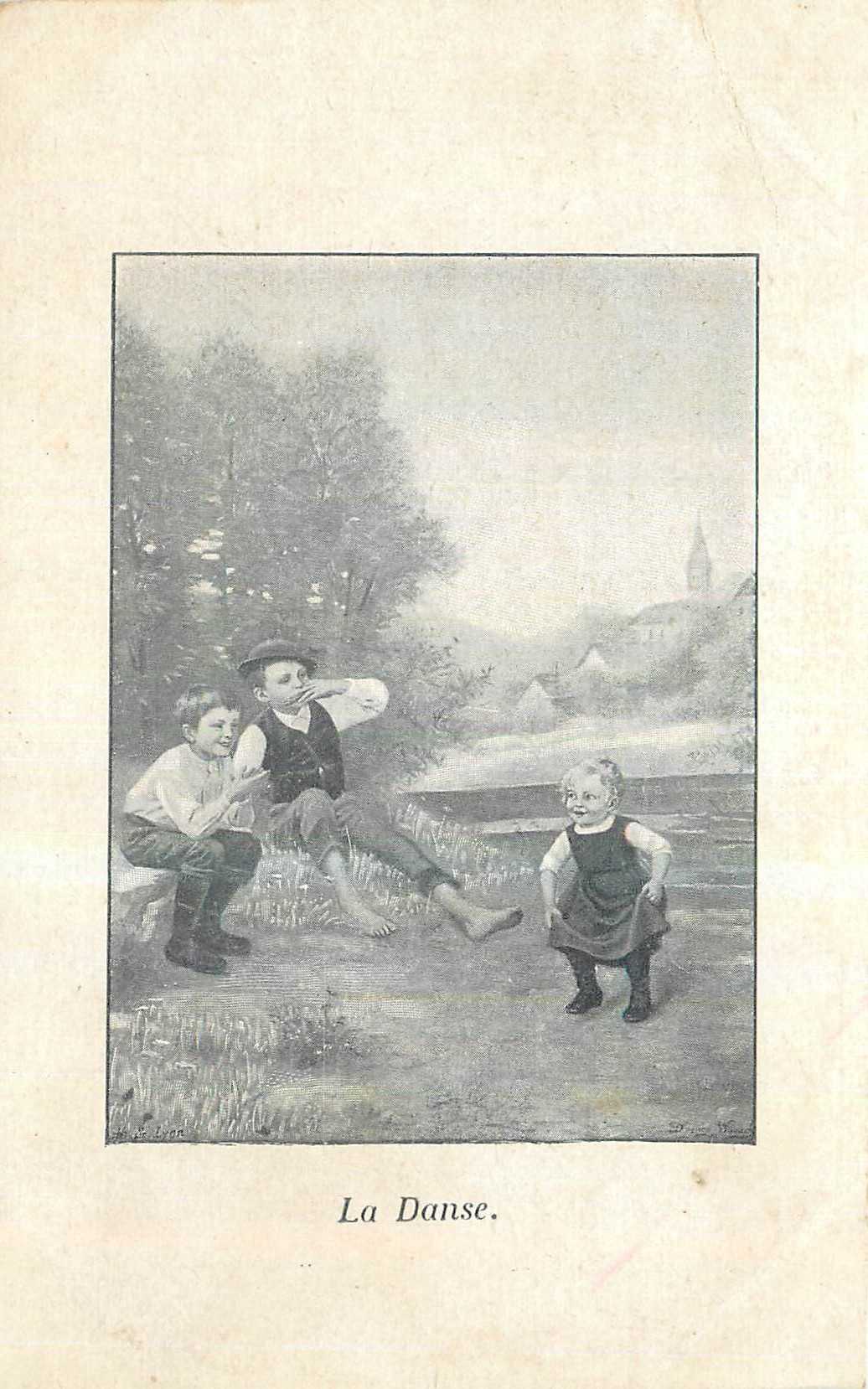 CPA La Danse Enfants