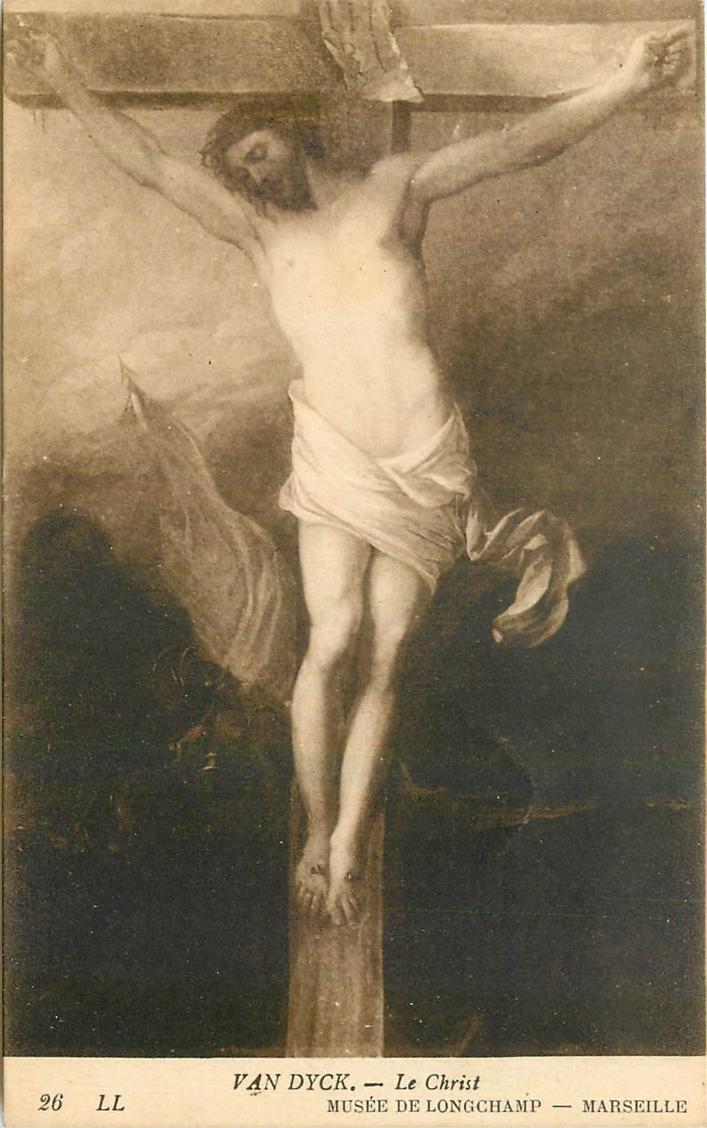 CPA Van Dyck Le Christ Musee de Longchamp Marseille 