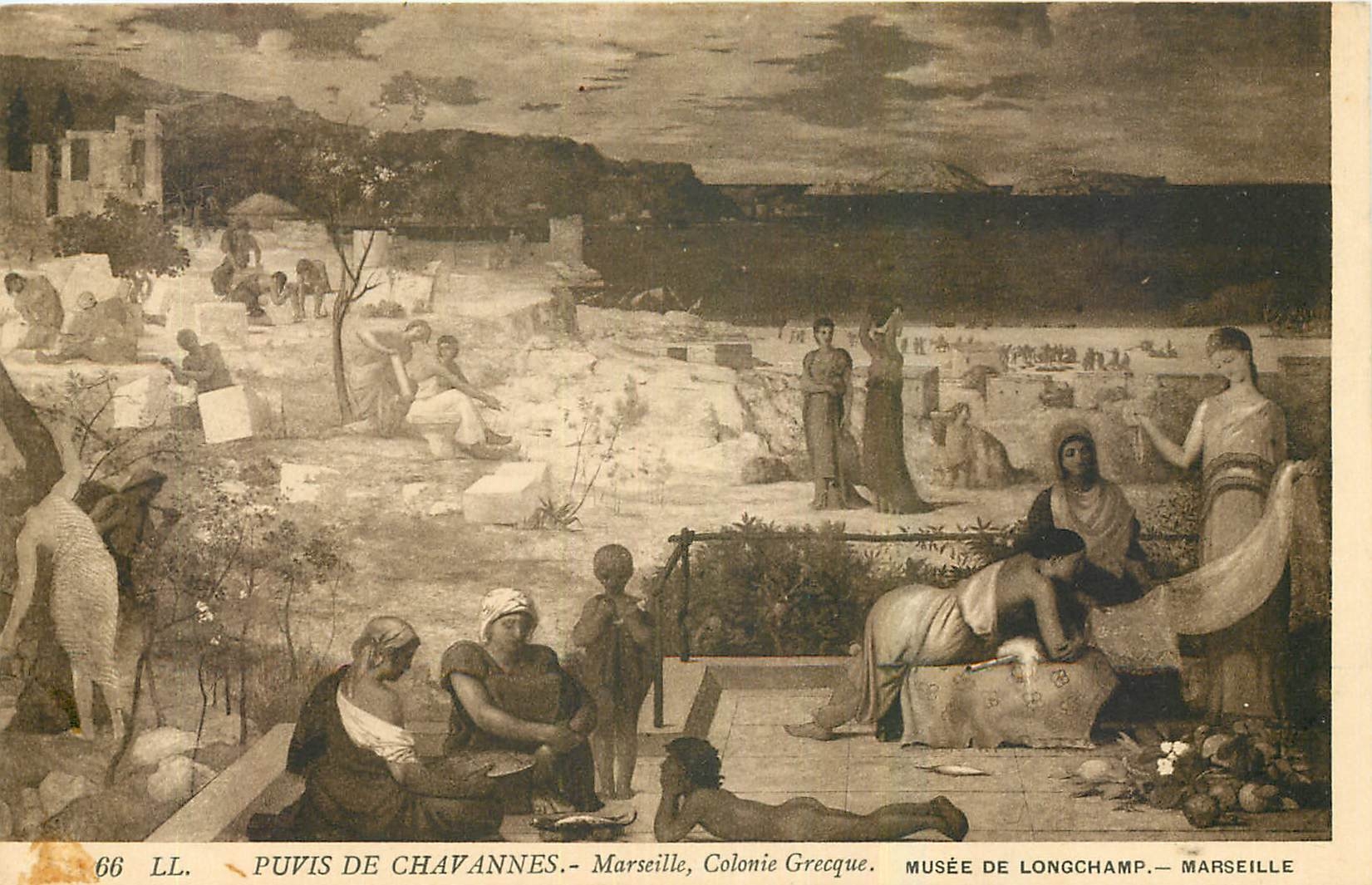 CPA Puvis de Chavannes Marseille Colonie Greque Musee de Longchamp Marseille 