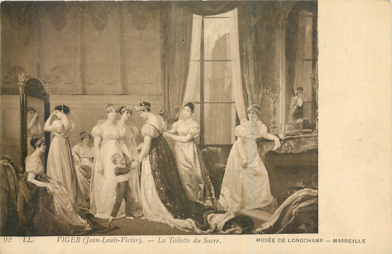CPA Viger Jean Louis Vicor La Toilette du Sacre Musee de Longchamp Marseille 