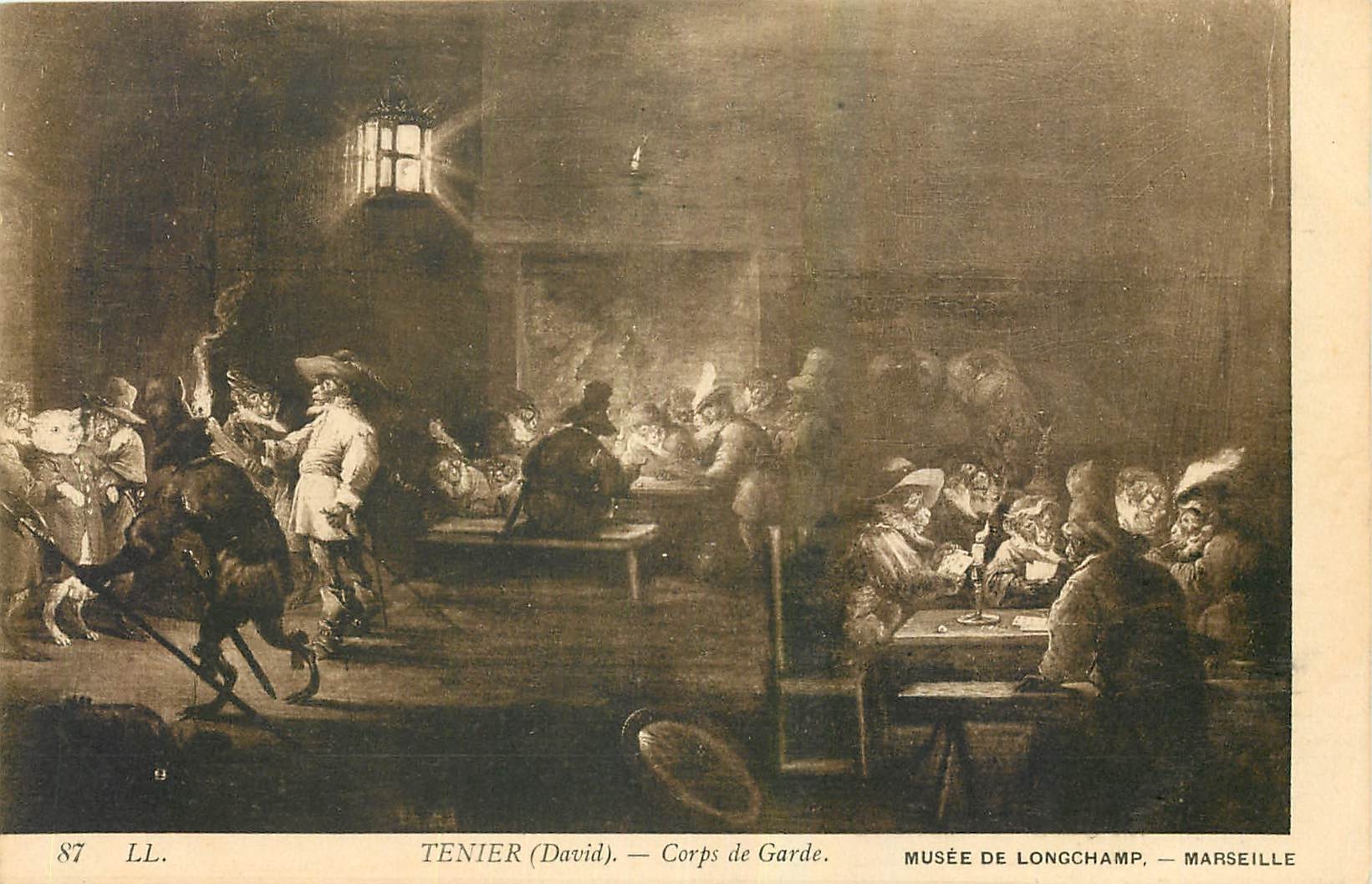 CPA Tenier David Corps de Garde Musee de Longchamp Marseille 