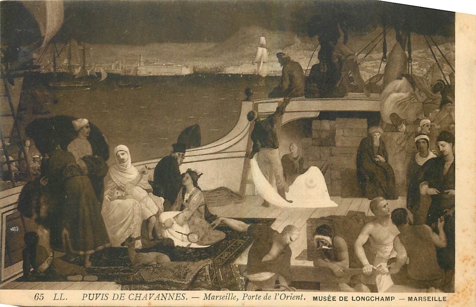 CPA Puvis de Chavannes Marseille Porte de l'Orient Musee de Longchamp Marseille 