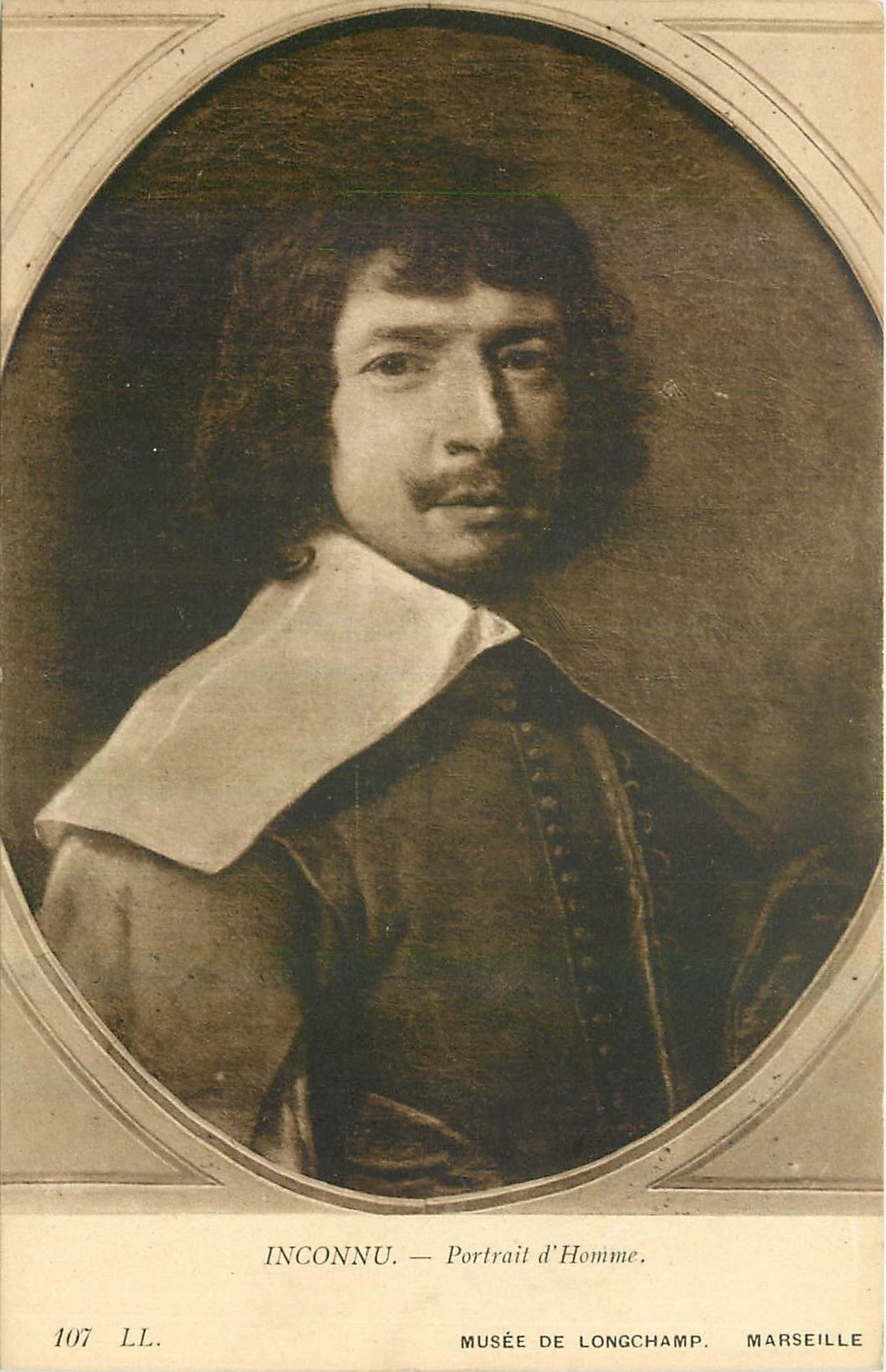 CPA Inconnu Portrail d'Homme Musee de Longchamp Marseille 