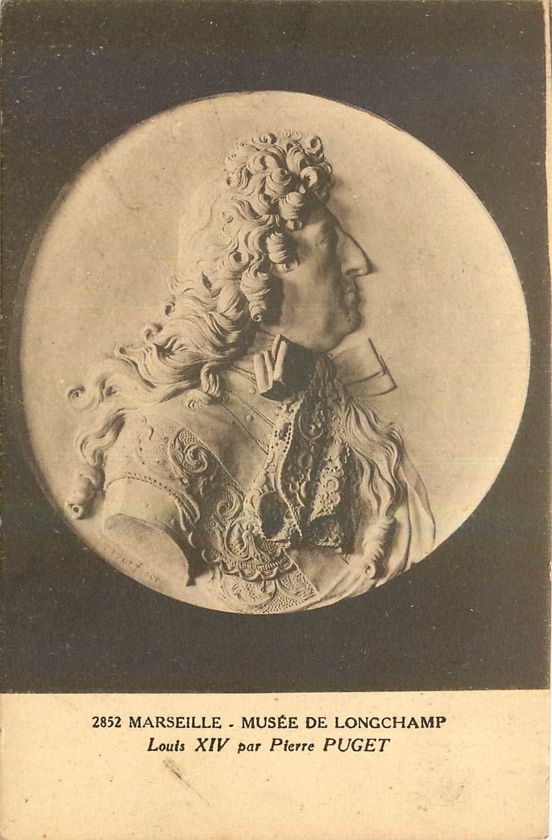 CPA Marseille Musee de Longchamp Louis XIV par Pierre Puget