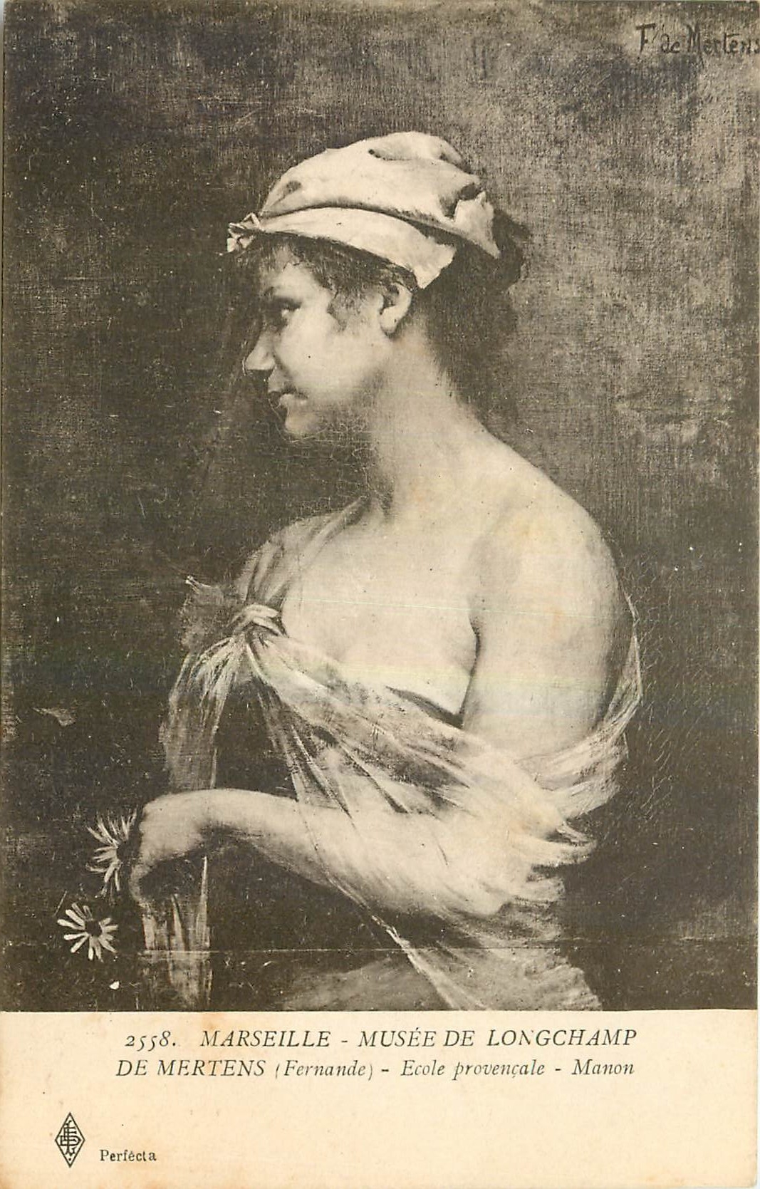 CPA Marseille Musee de Longchamp De Mertens Fernande Ecole provencale Manon  