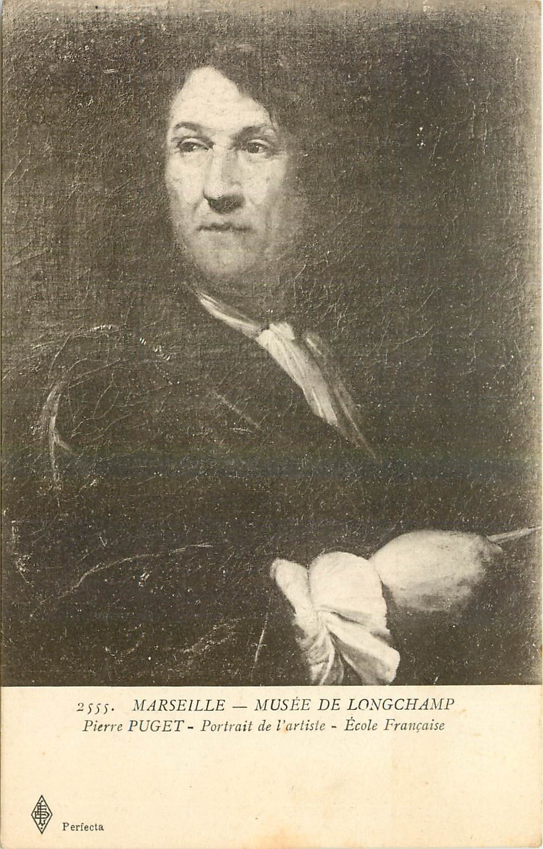 CPA Marseille Musee de Longchamp Pierre Puget Portrait de l'artiste Ecole Francaise 
