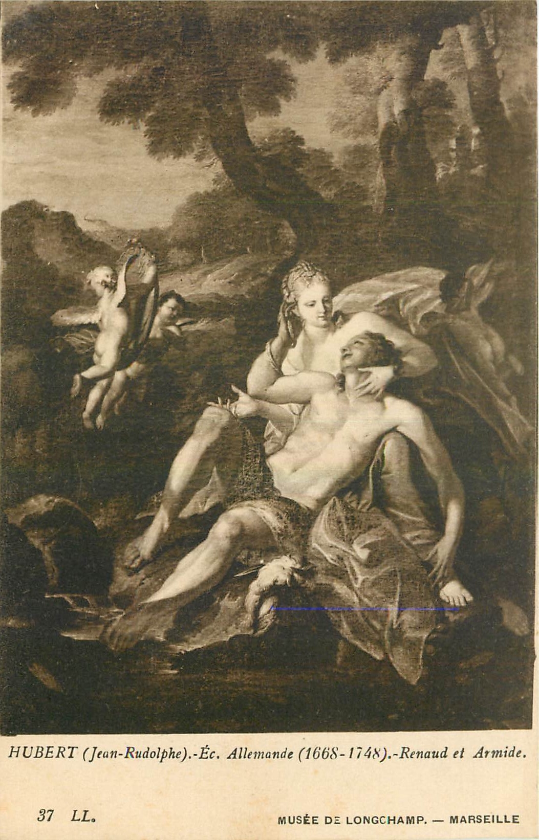 CPA Hubert Jean Rudolphe Ec Allemande Renauld et Armide Musee de Longchamp Marseille 