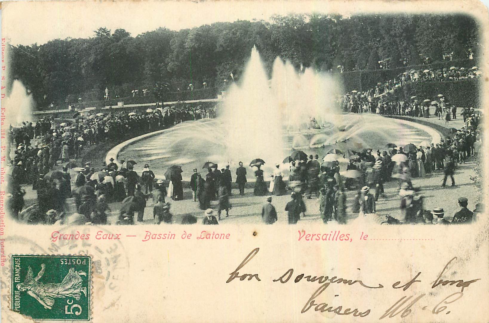 CPA Grandes Eaux Bassin de Latone Versailles 