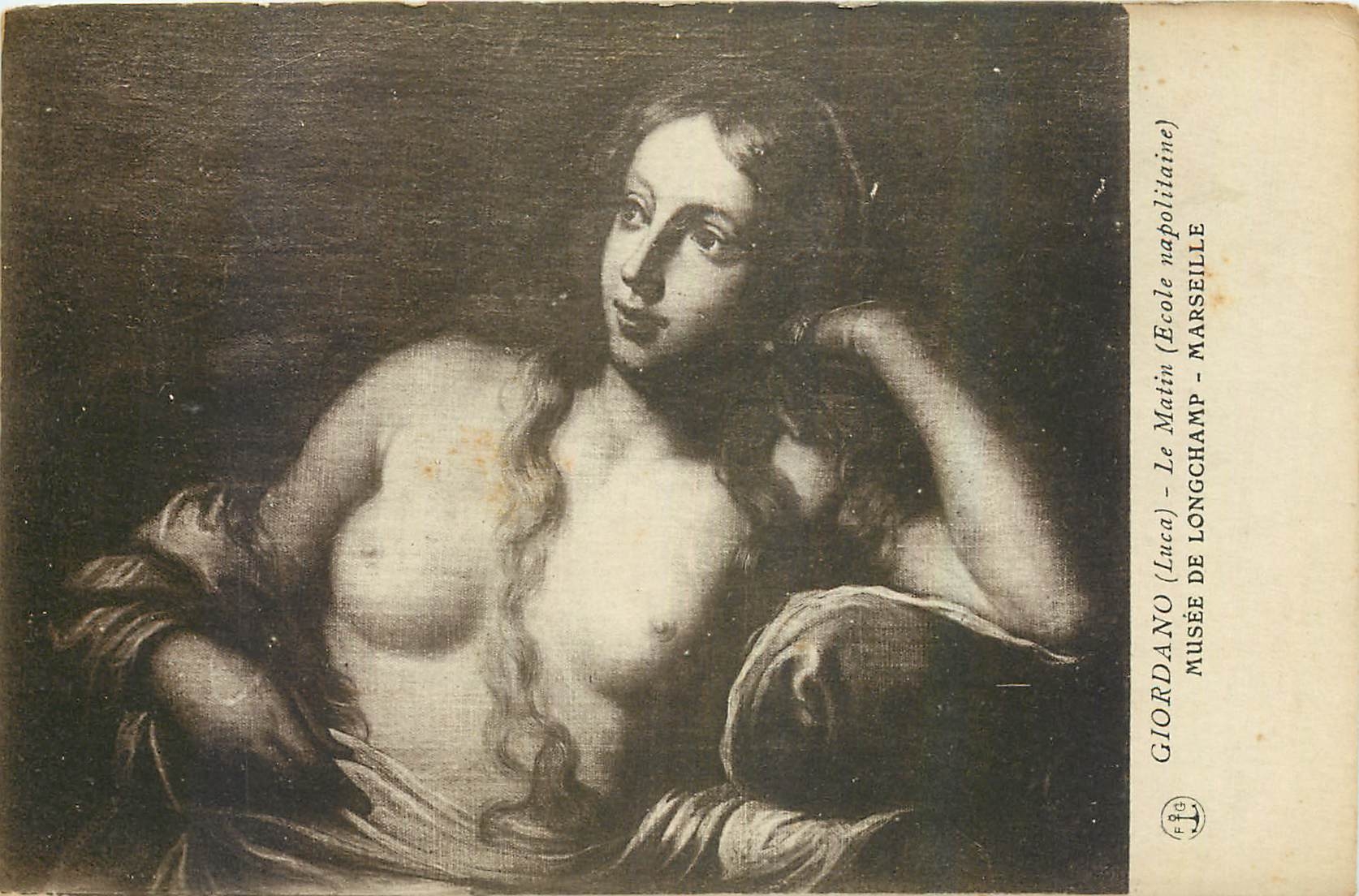 CPA Giordano Luca Le Martin Ecole napolitaine Musee Longchamp Marseille