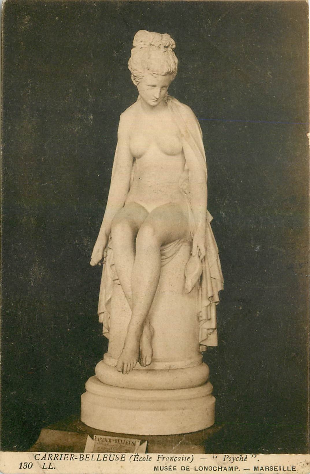 CPA Carrier Belleuse Ecole Francaise Psyche Musee de Longchamp Marseille