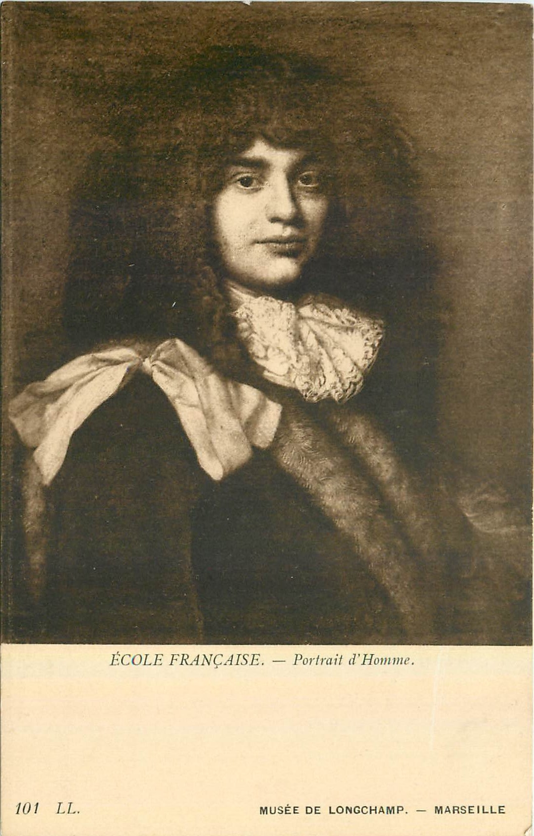 CPA Monnerbildnis Ecole Francaise Portrait d'Homme Musee de Longchamp Marseille