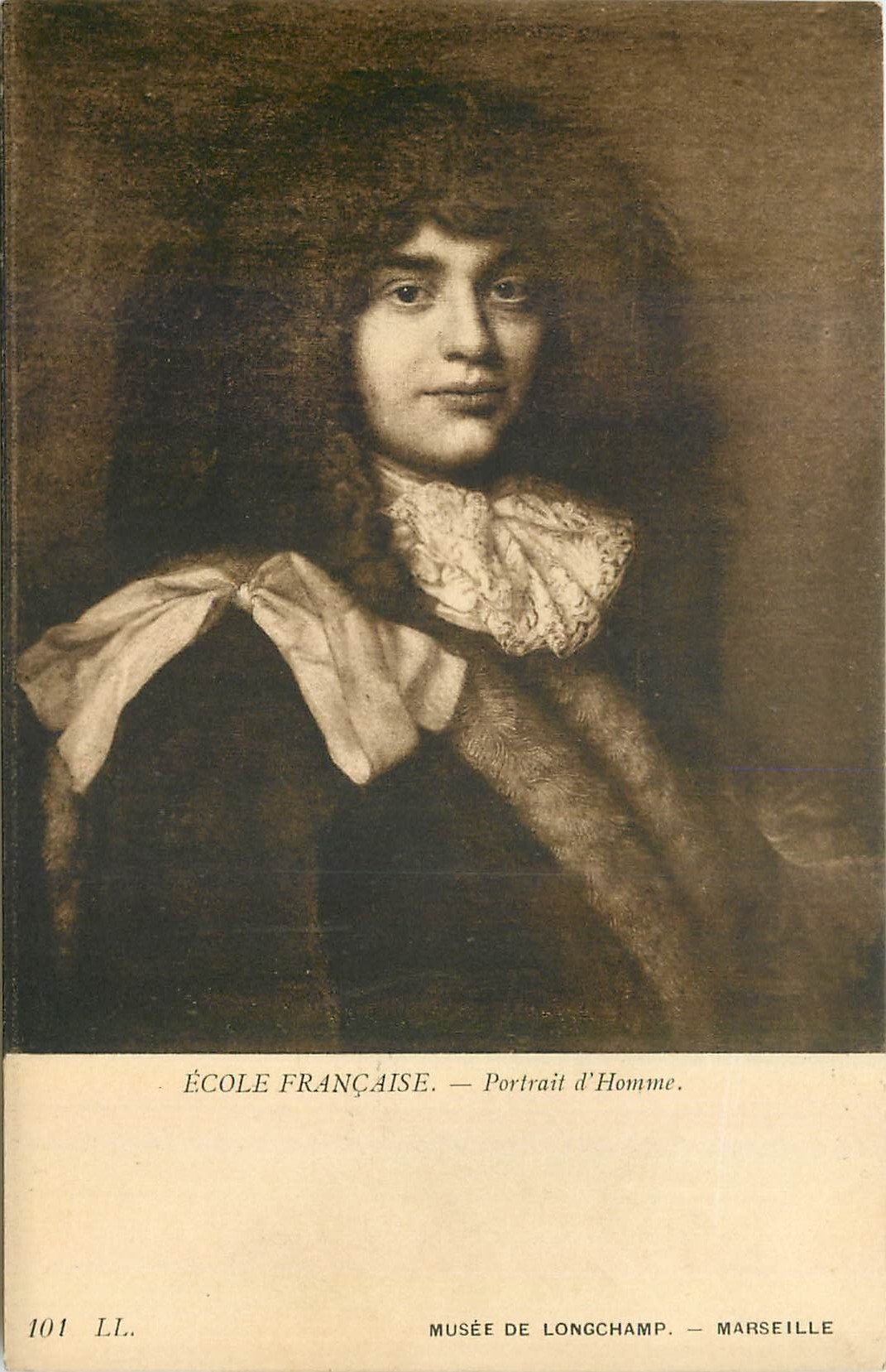 CPA Monnerbildnis Ecole Francaise Portrait d'Homme Musee de Longchamp Marseille 