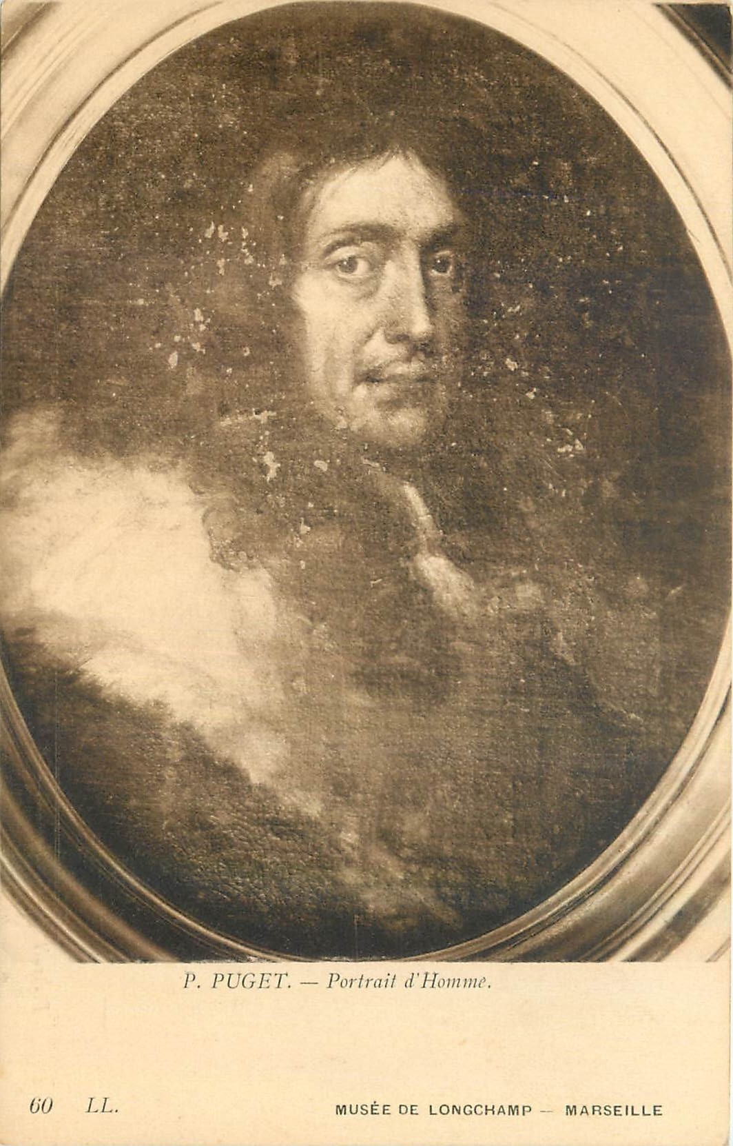CPA P Puget Portrait d'Homme Musee de Longchamp Marseille 