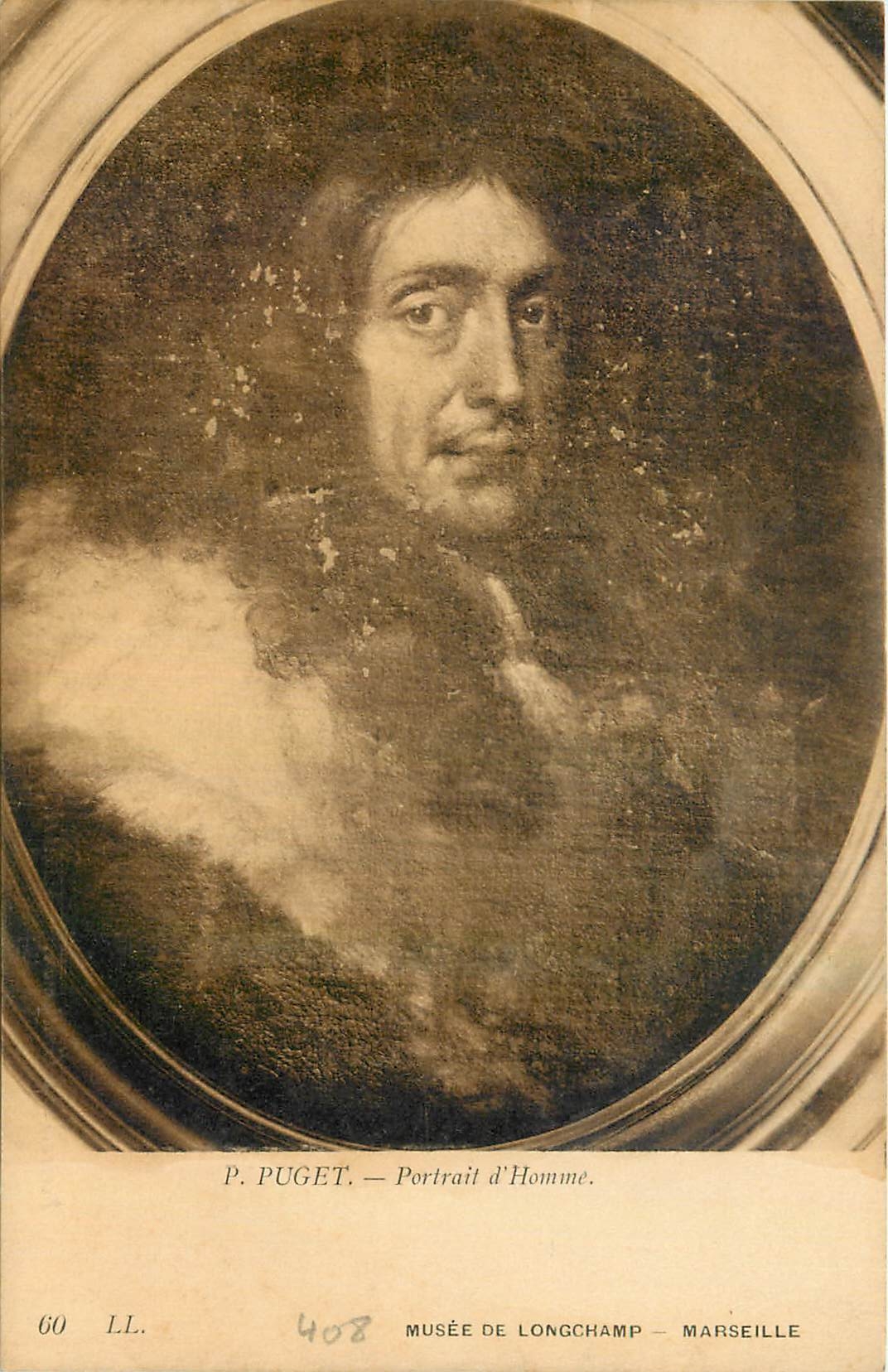 CPA P Puget Portrait d'Homme Musee de Longchamp Marseille 