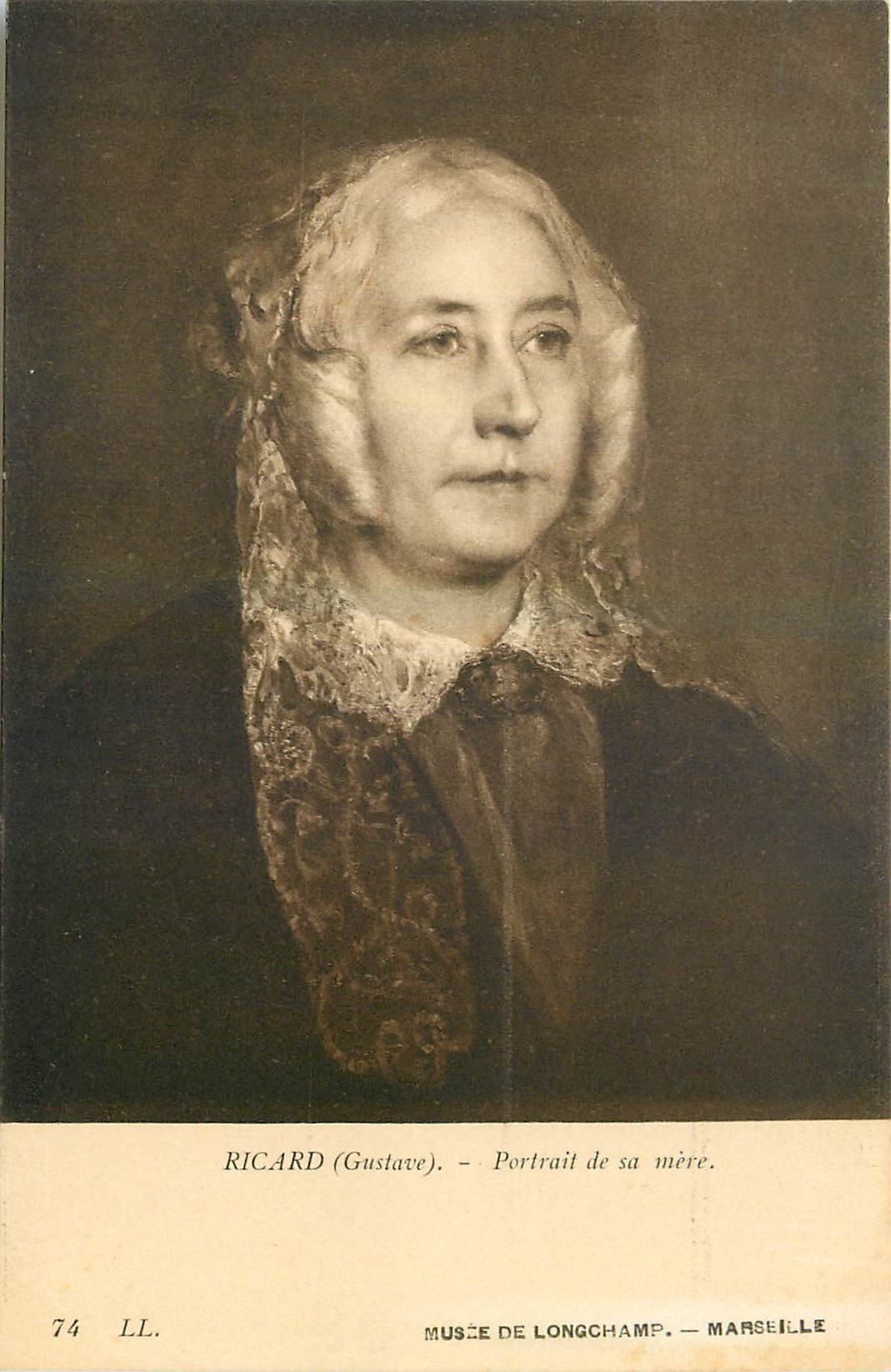 CPA Ricard Gustave Portrait de sa mere Musee de Longchamp Marseille 