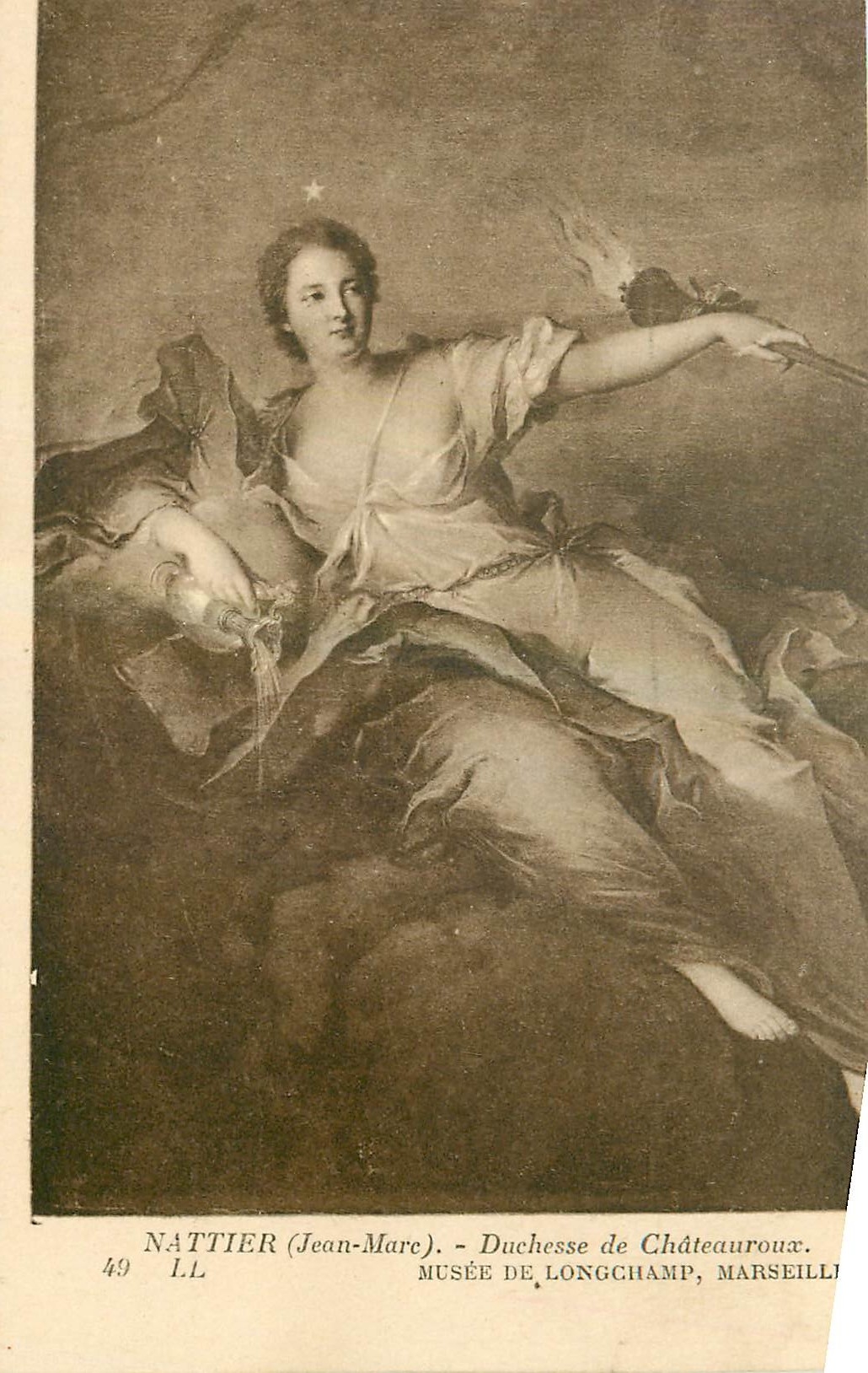 CPA Nattier Jean Marc Duchesse de Chateauroux Musee de Longchamp Marseille 