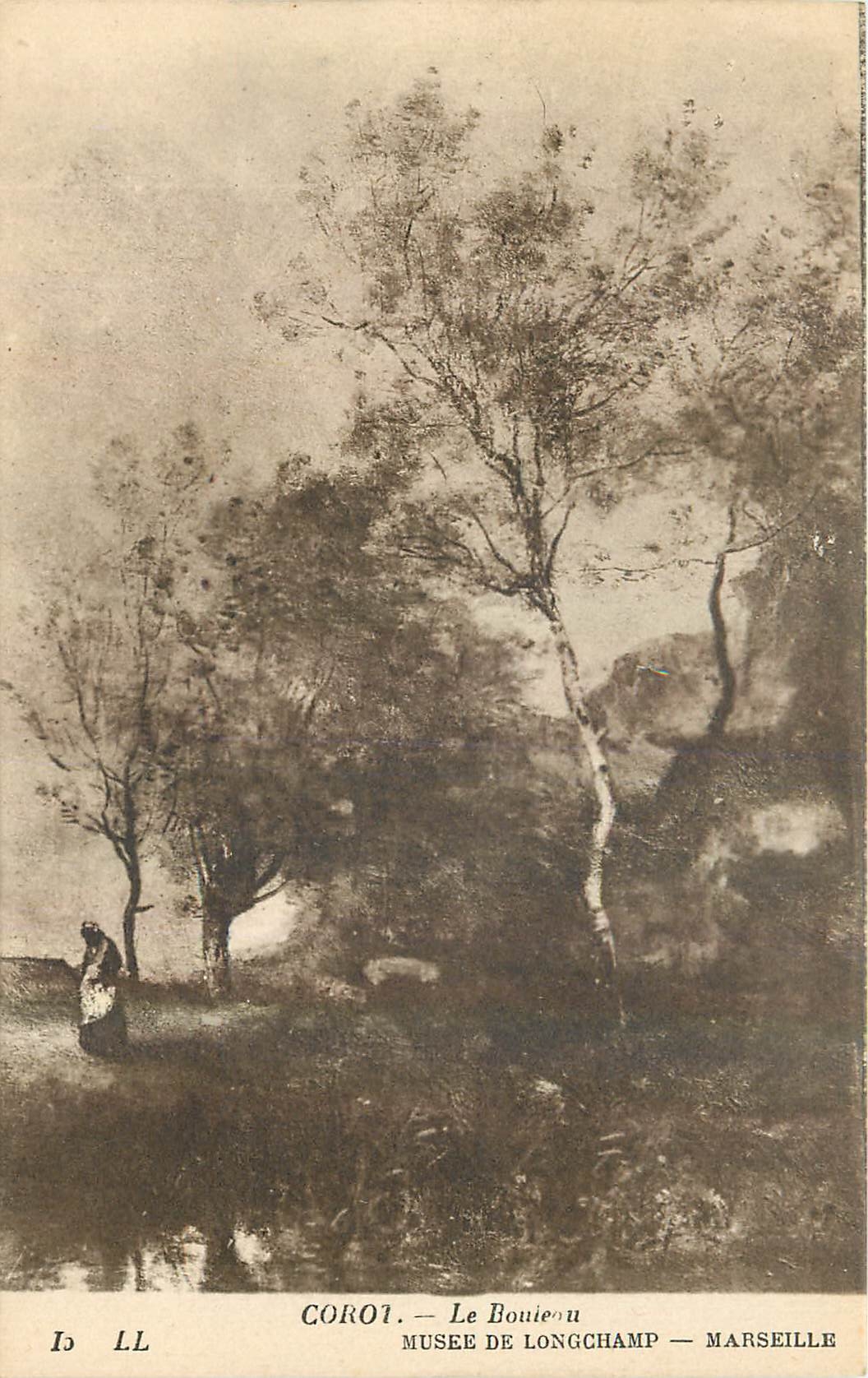 CPA Corot Le Bouleau Musee de Longchamp Marseille 