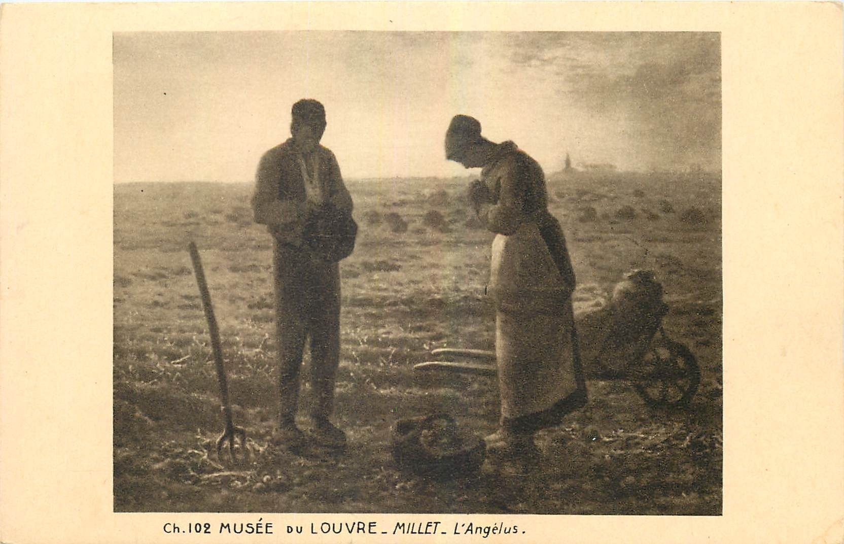CPA Musee de Louvre Millet l'Angelus 