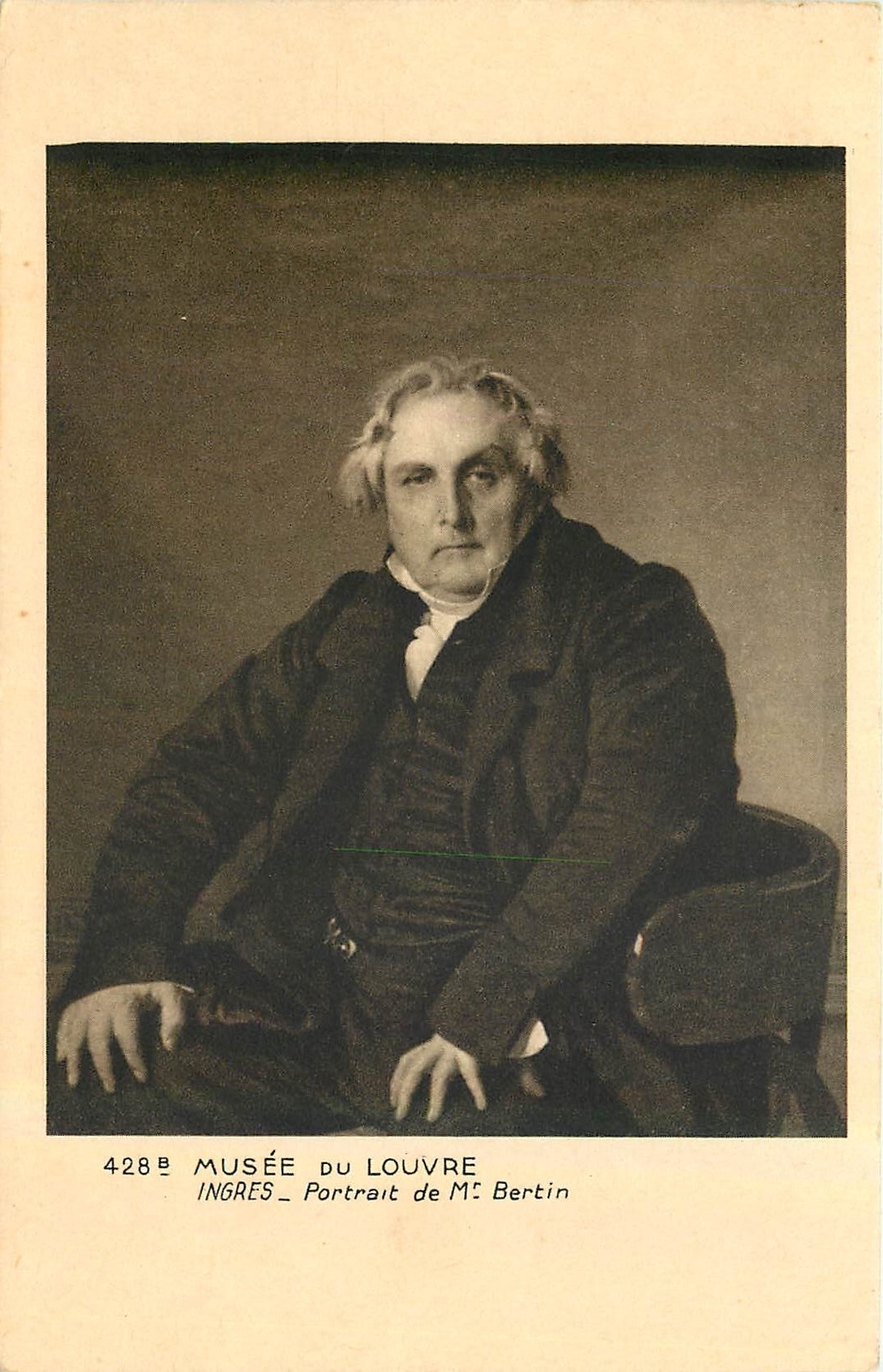 CPA Musee de Louvre Ingres Portrait de M Bertin 