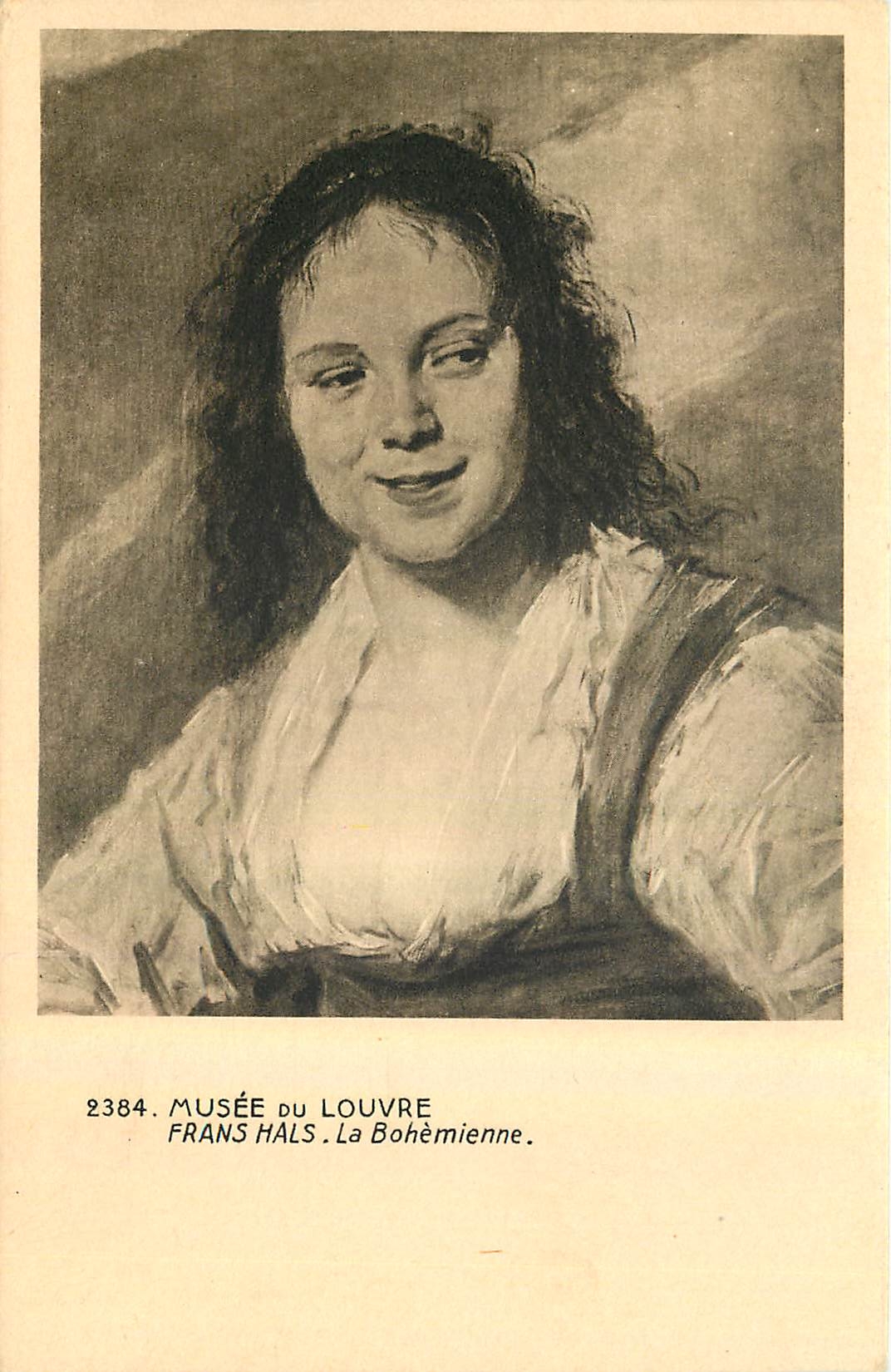 CPA Musee de Louvre Frans Hals La bohemienne