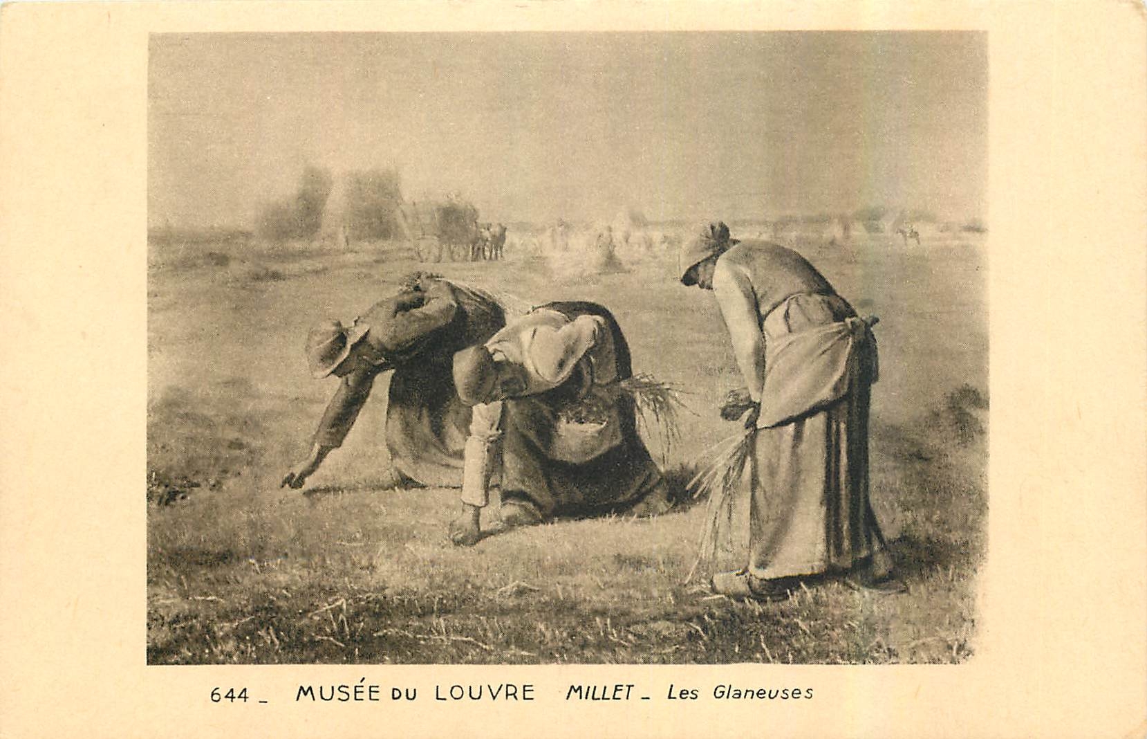 CPA Musee de Louvre Millet Les Glaneuses 