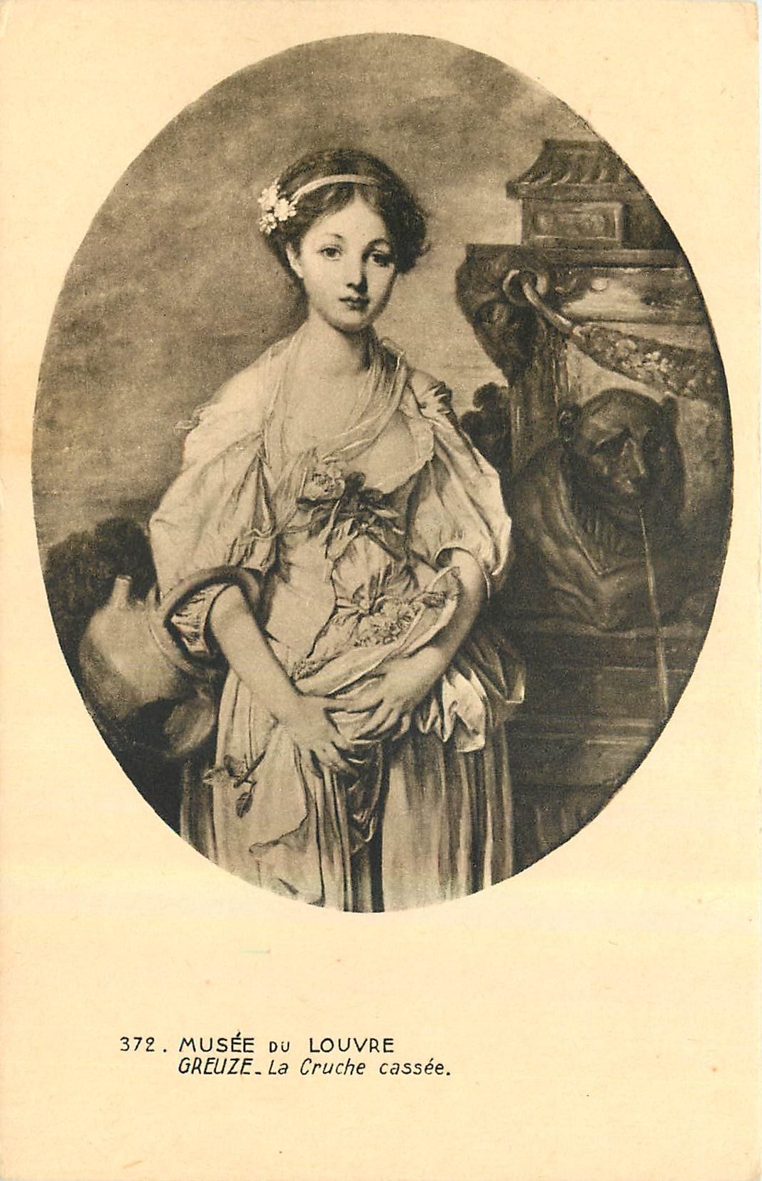 CPA Musee de Louvre Greuze La Cruche cassee