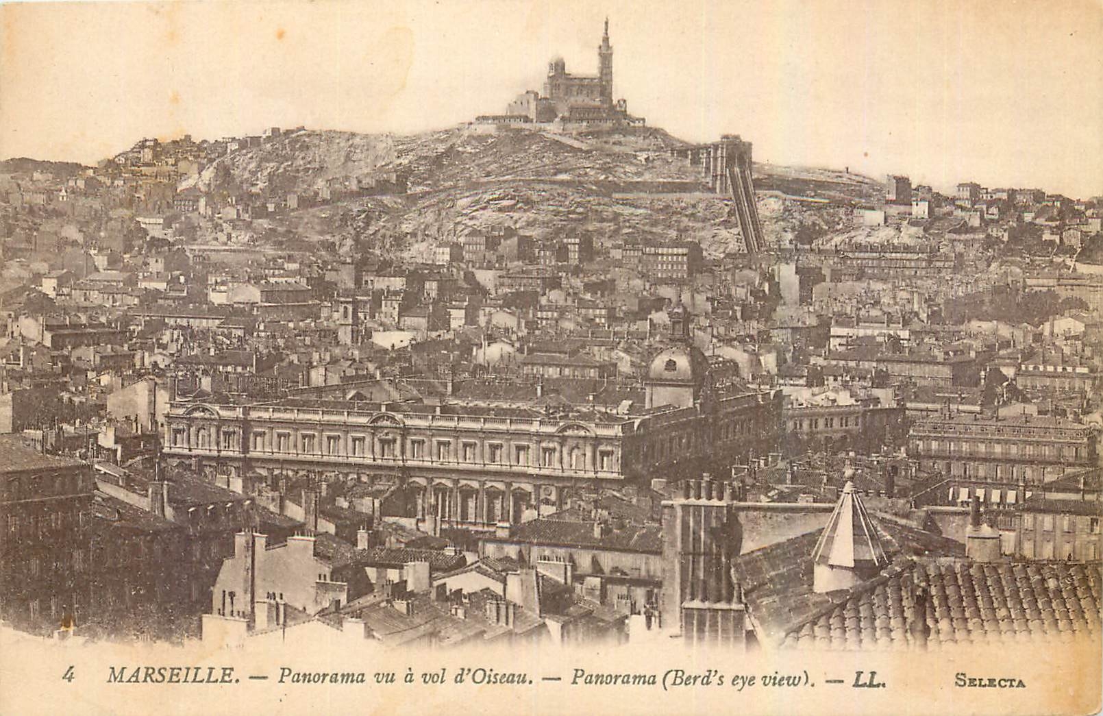 CPA Marseille Panorama vu a vol d'Oiseau Panorama