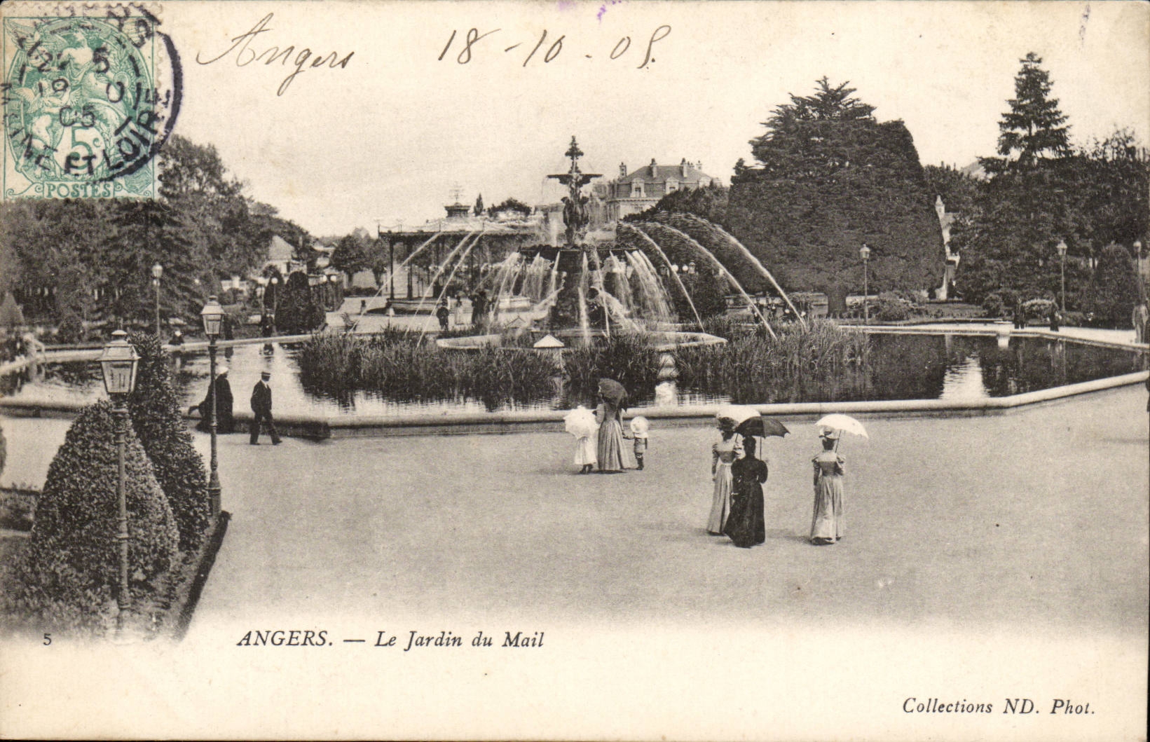 Angers CPA the garden of the Mall