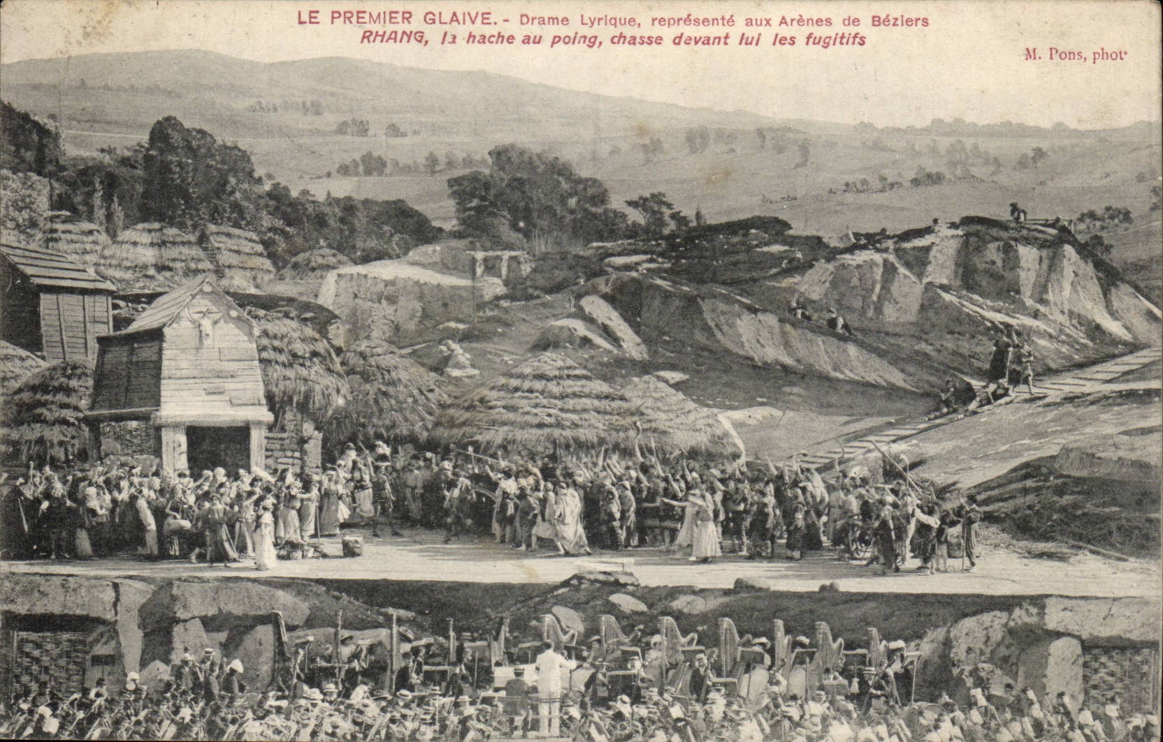 first Lyric Glaive CPA Drama represents with arena of Beziers Rhang the axe with the fist