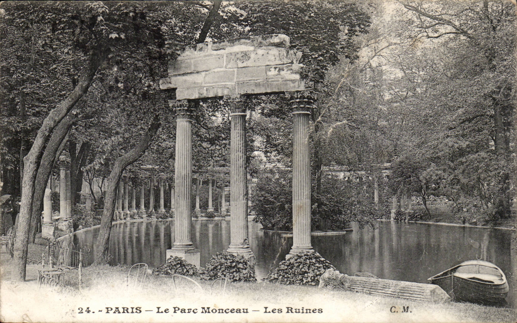 Paris CPA the aprc Heap ruins