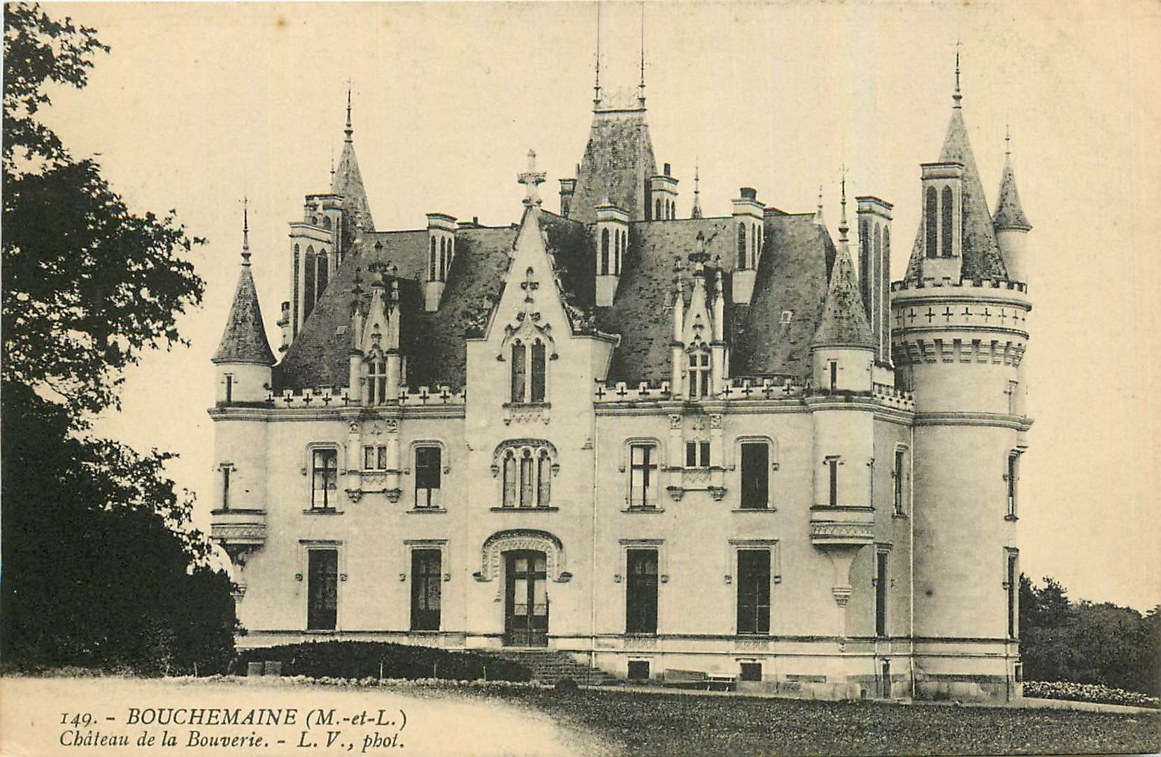 CPA Bouchemaine M et L Chateau de la Bouverie