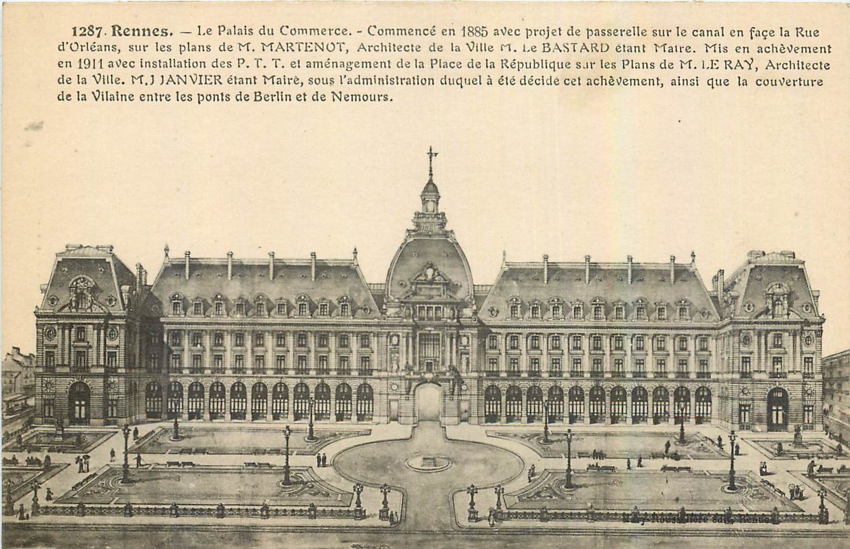 CPA Rennes Le Palais du Commerce 