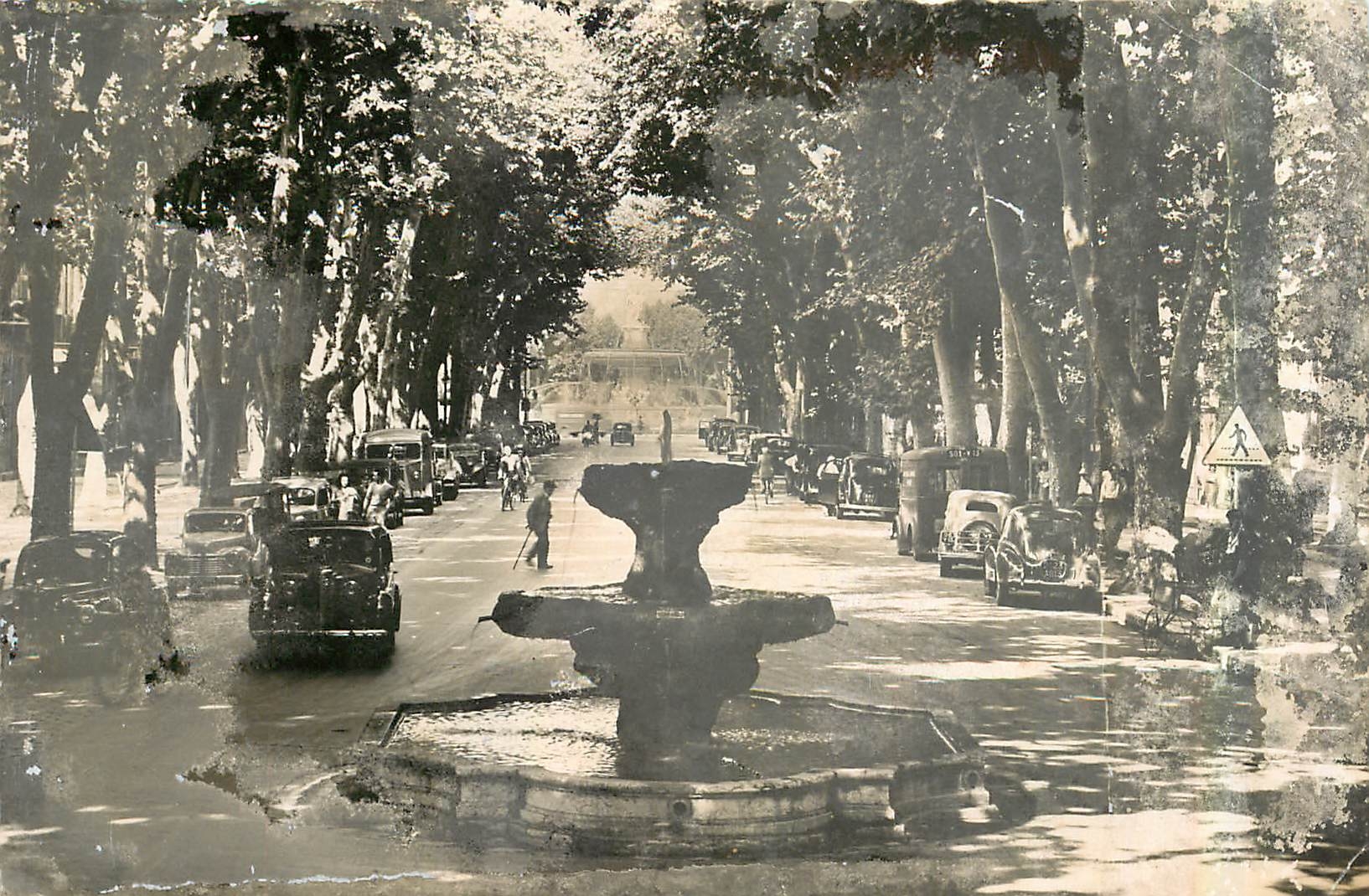 CPM Aix les Provence La Fontaine Automobile