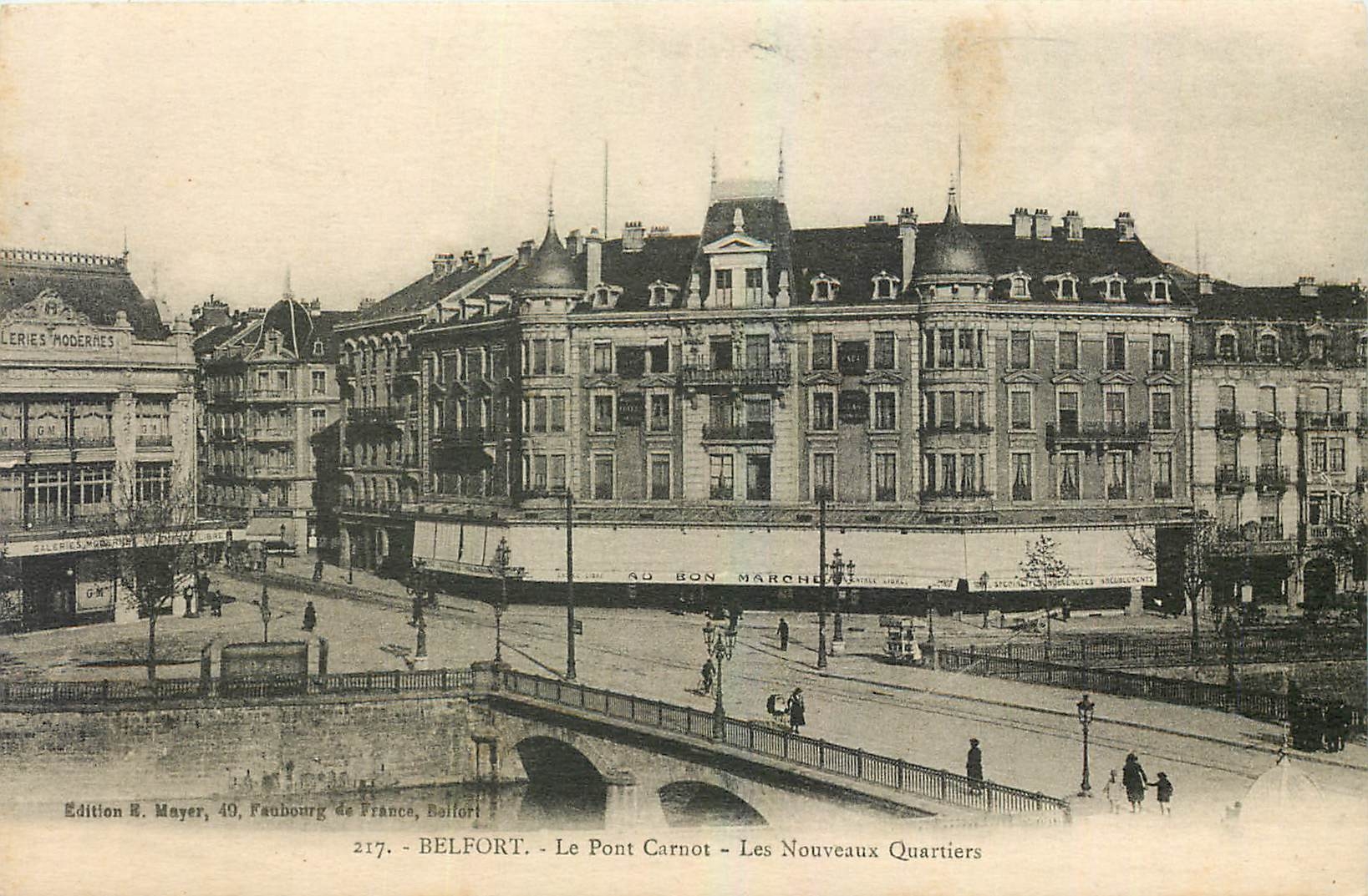 CPA Belfort Le Pont Carnot Les Nouveaux Quartiers
