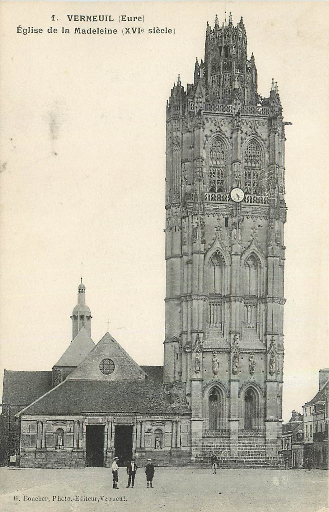CPA Verneuil Eure Eglise de la Madeleine