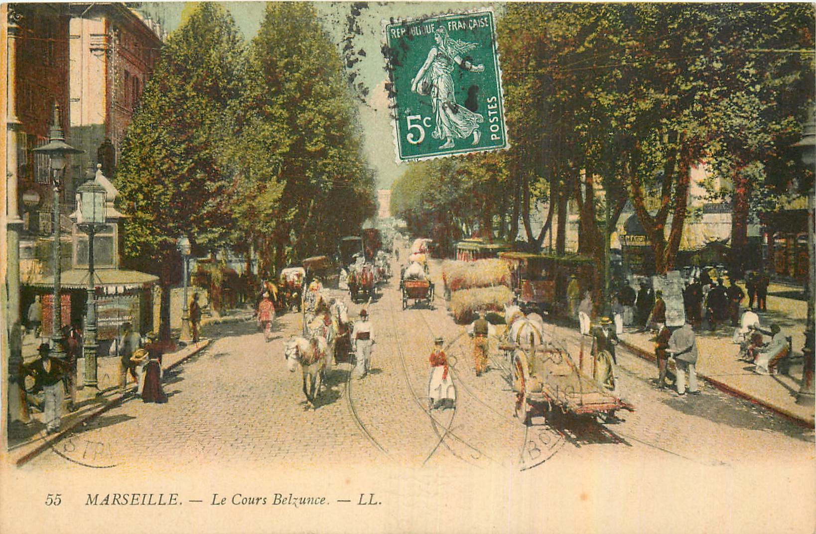 CPA Marseille Le Cours Belzunce 