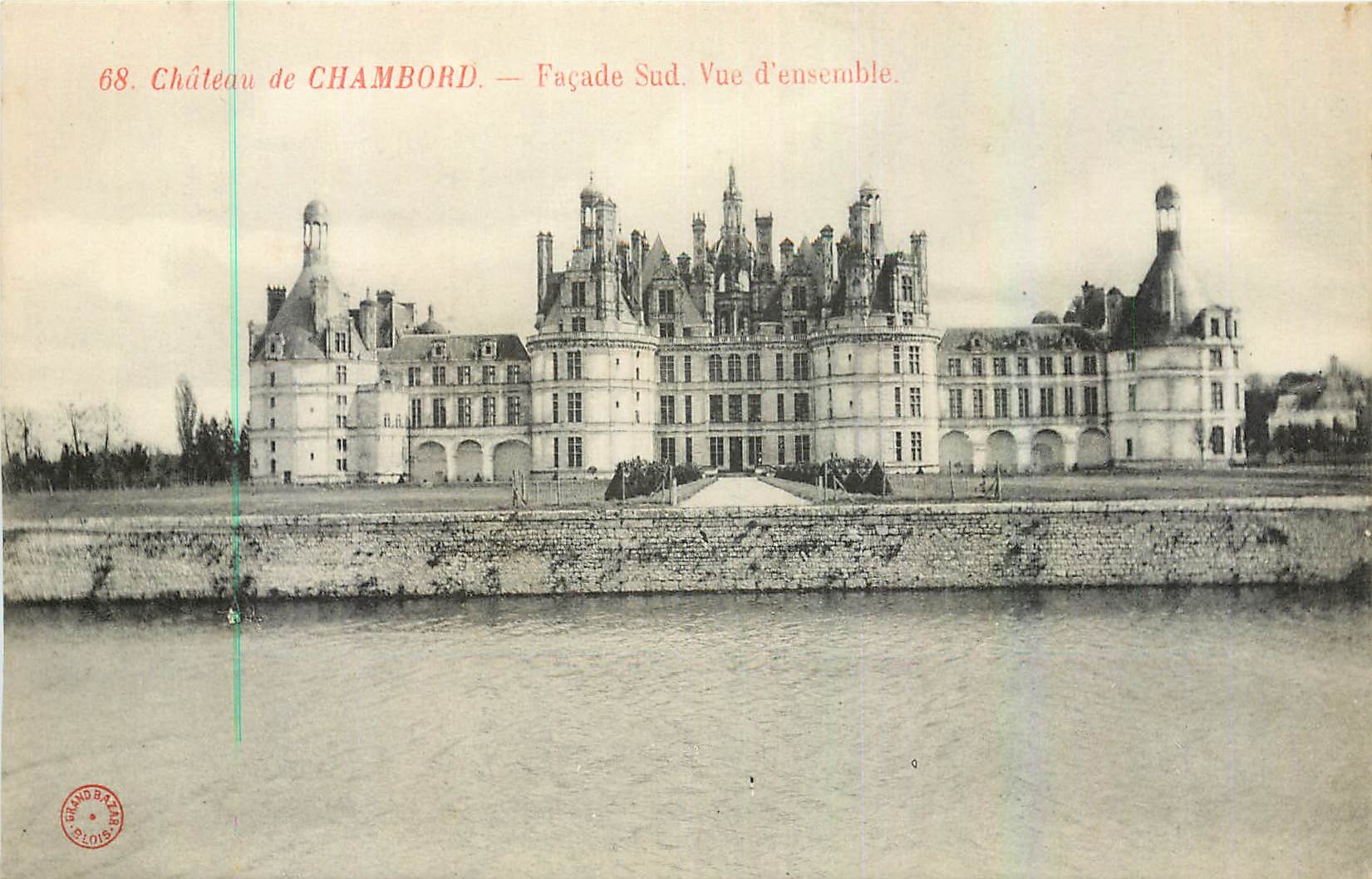 CPA Chateau de Chambord Facade Sud Vue d'ensemble