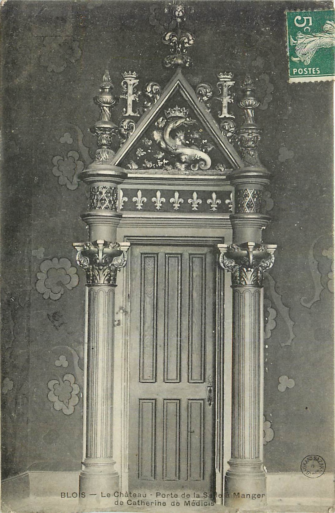 CPA Blois Le Chateau Porte de la S Manger de Catherine