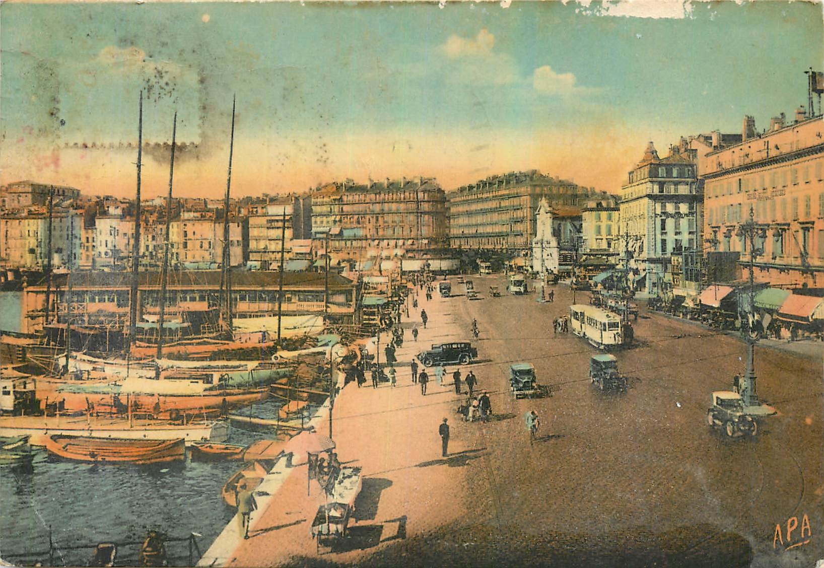 CPA Marseille Le Quai des Belges 