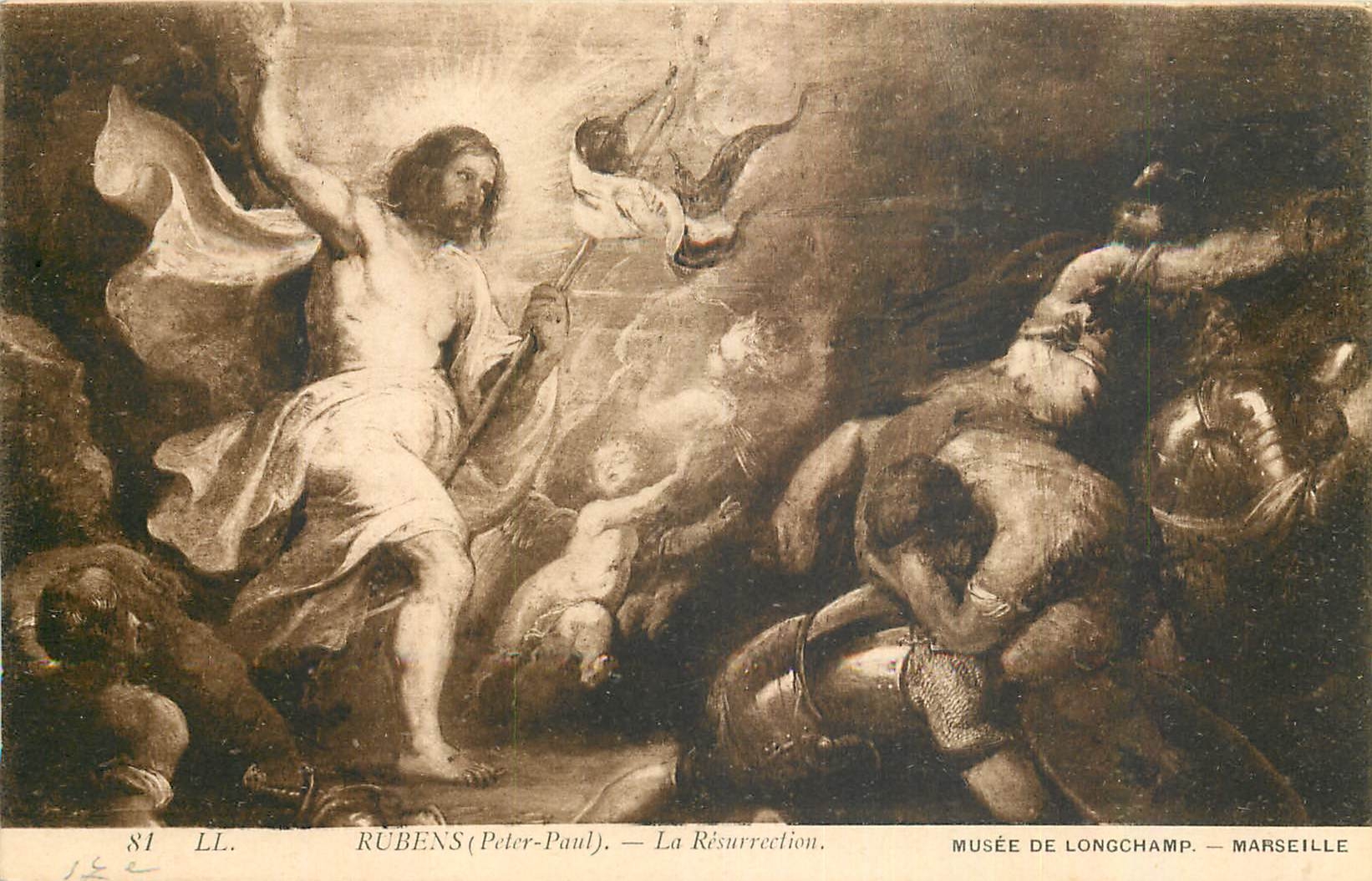 CPA Rubens Peter Paul La Resurrection Musee de Longchamp Marseille