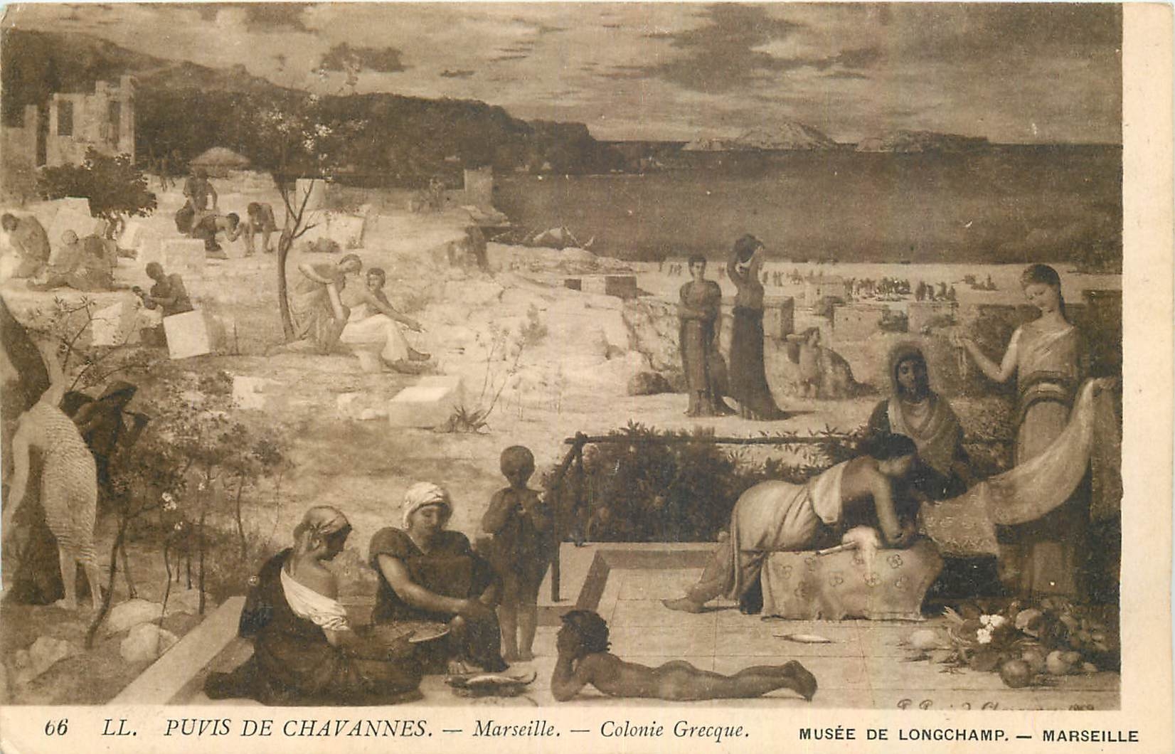 CPA Puvis de Chavannes Marseille Colonie Grecque Musee de Longchamp Marseille 