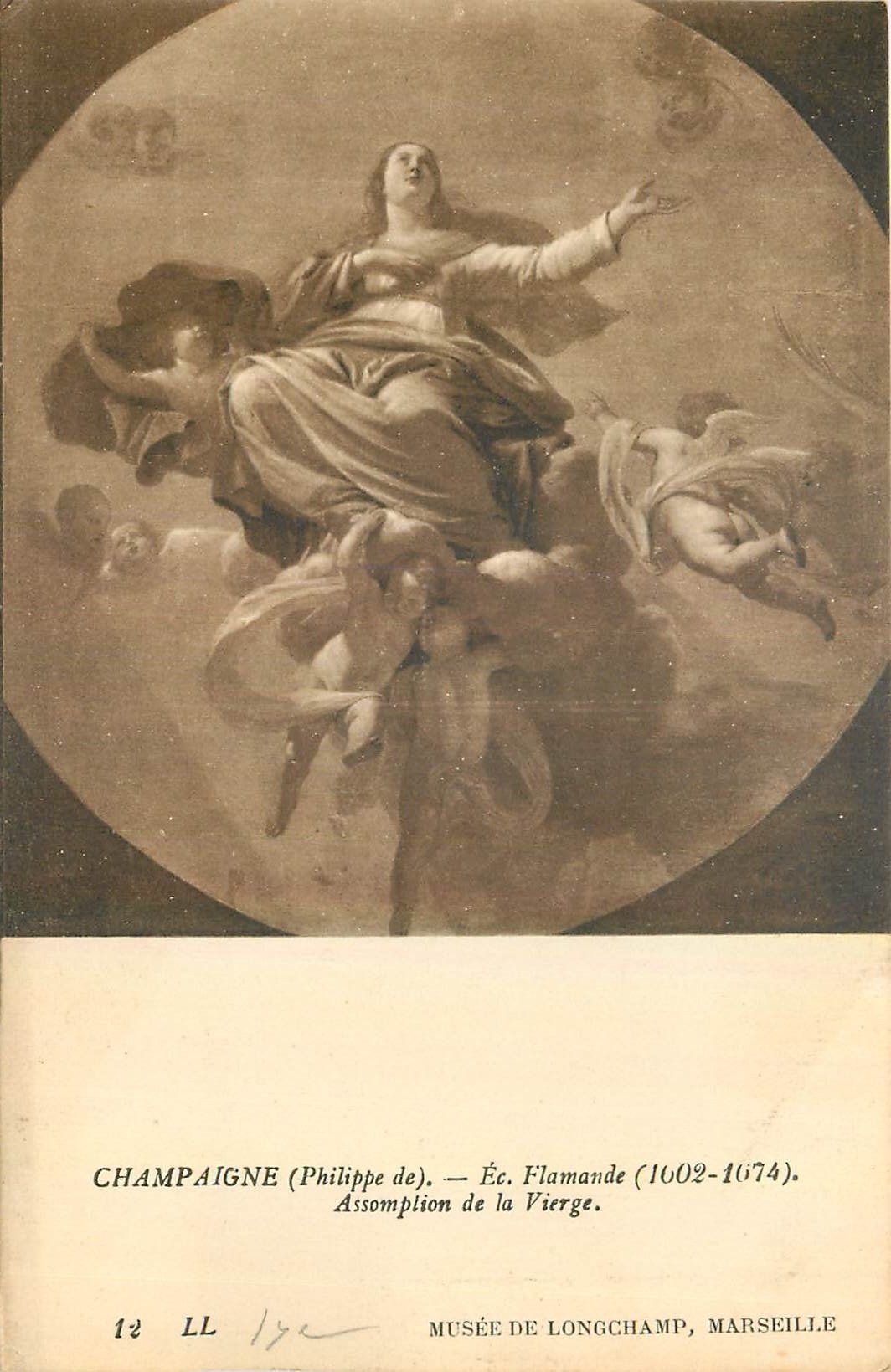 CPA Champagne Philippe de Ec Flamande Assomption de la Vierge Musee de Longchamp Marseille