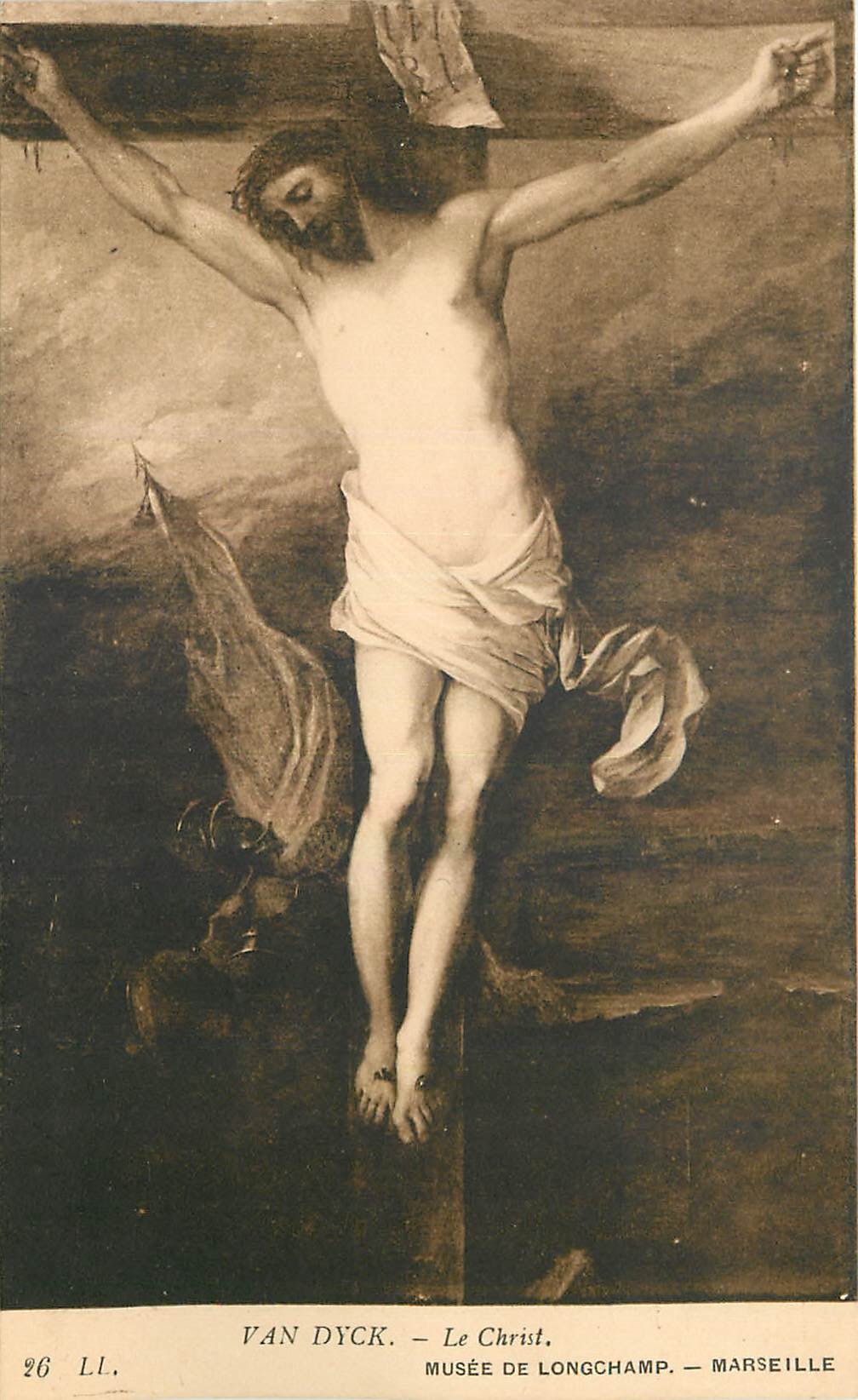 CPA Van Dyck Le Christ Musee de Longchamp Marseille