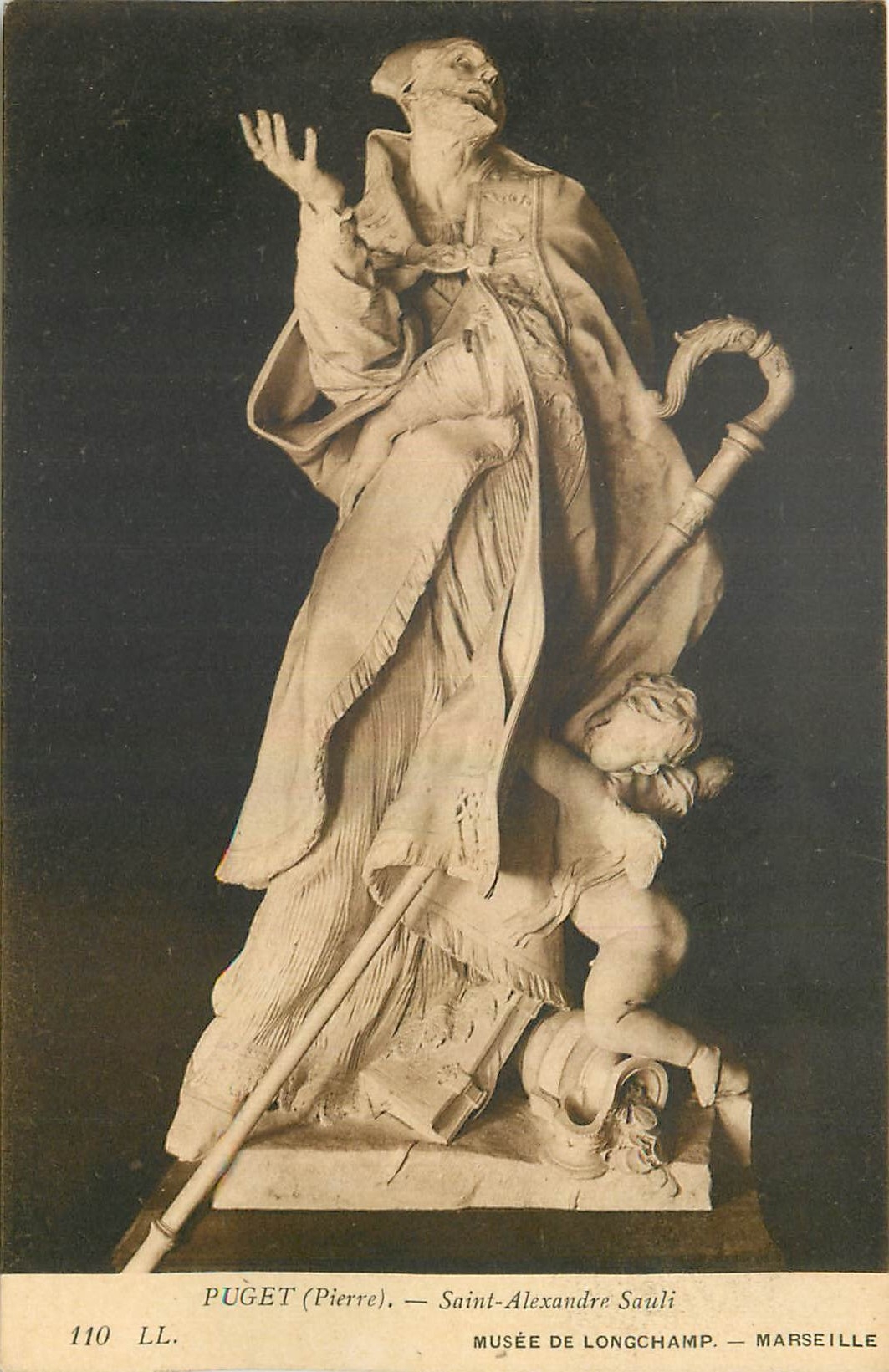 CPA Puget Pierre Saint Alexandre Sauli Musee de Longchamp Marseille