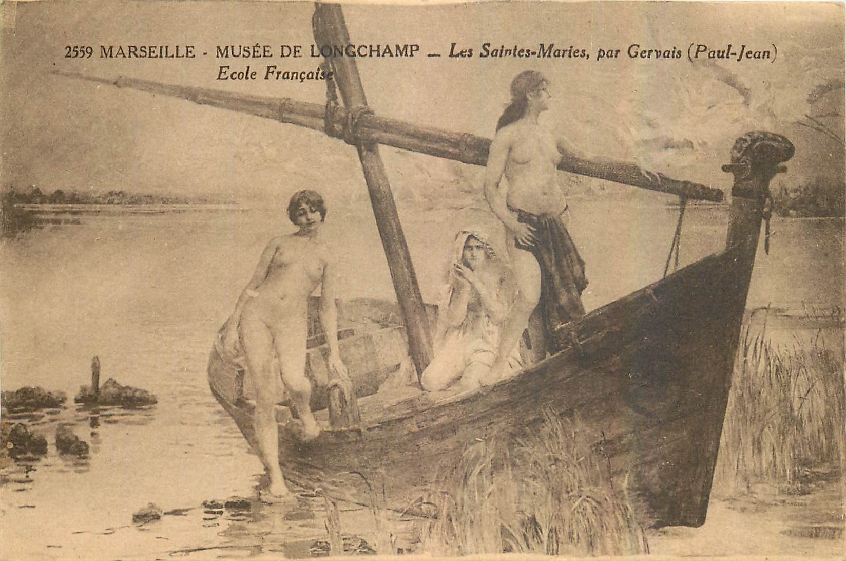CPA Musee de Longchamp Marseille Les Saintes Maries par Gervais Paul Jean Ecole Francaise