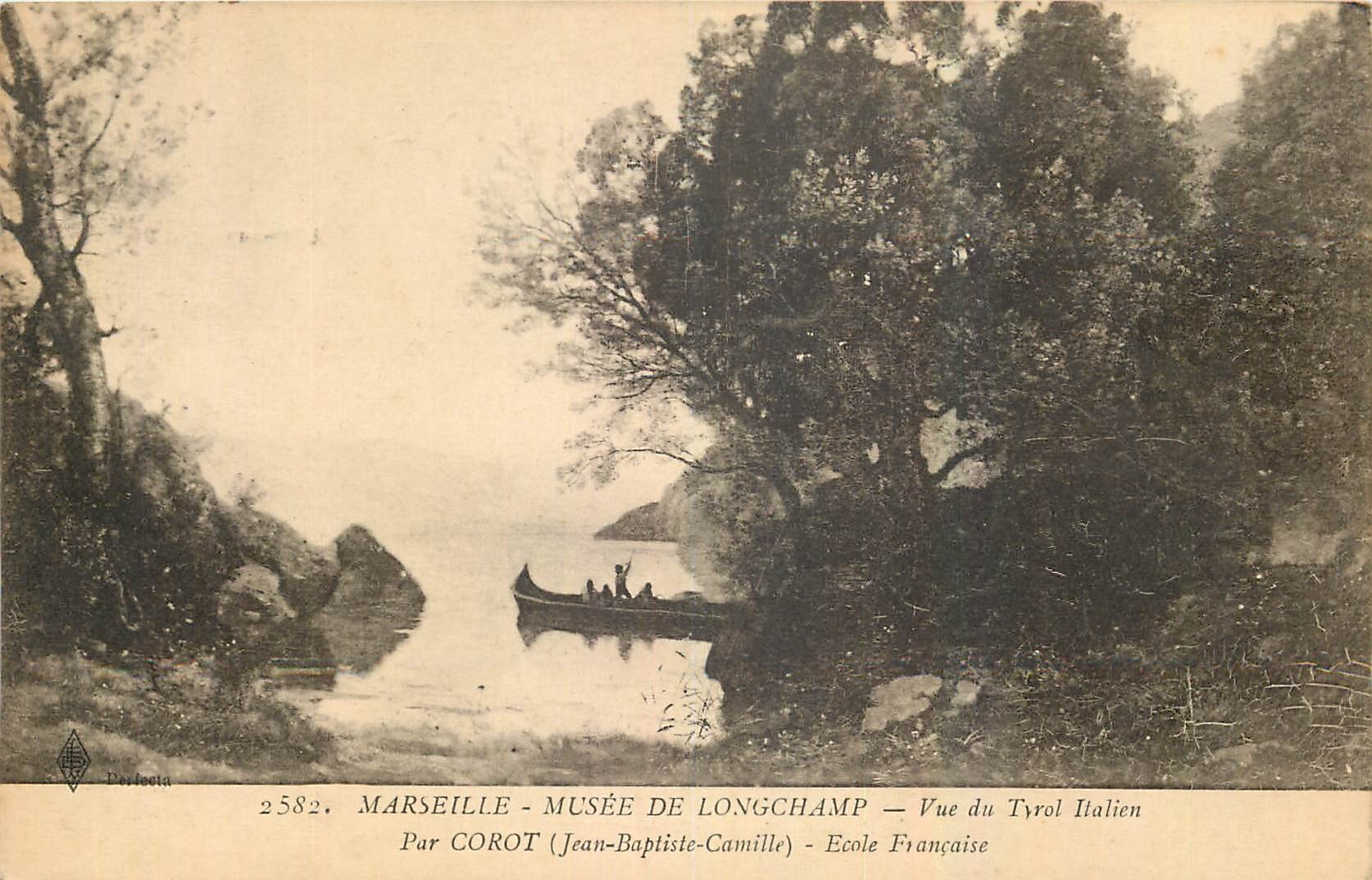 CPA Marseille Musee de Longchamp Vue du Tyrol Italien Par Curot Jean Baptiste Camille Ecole Francais